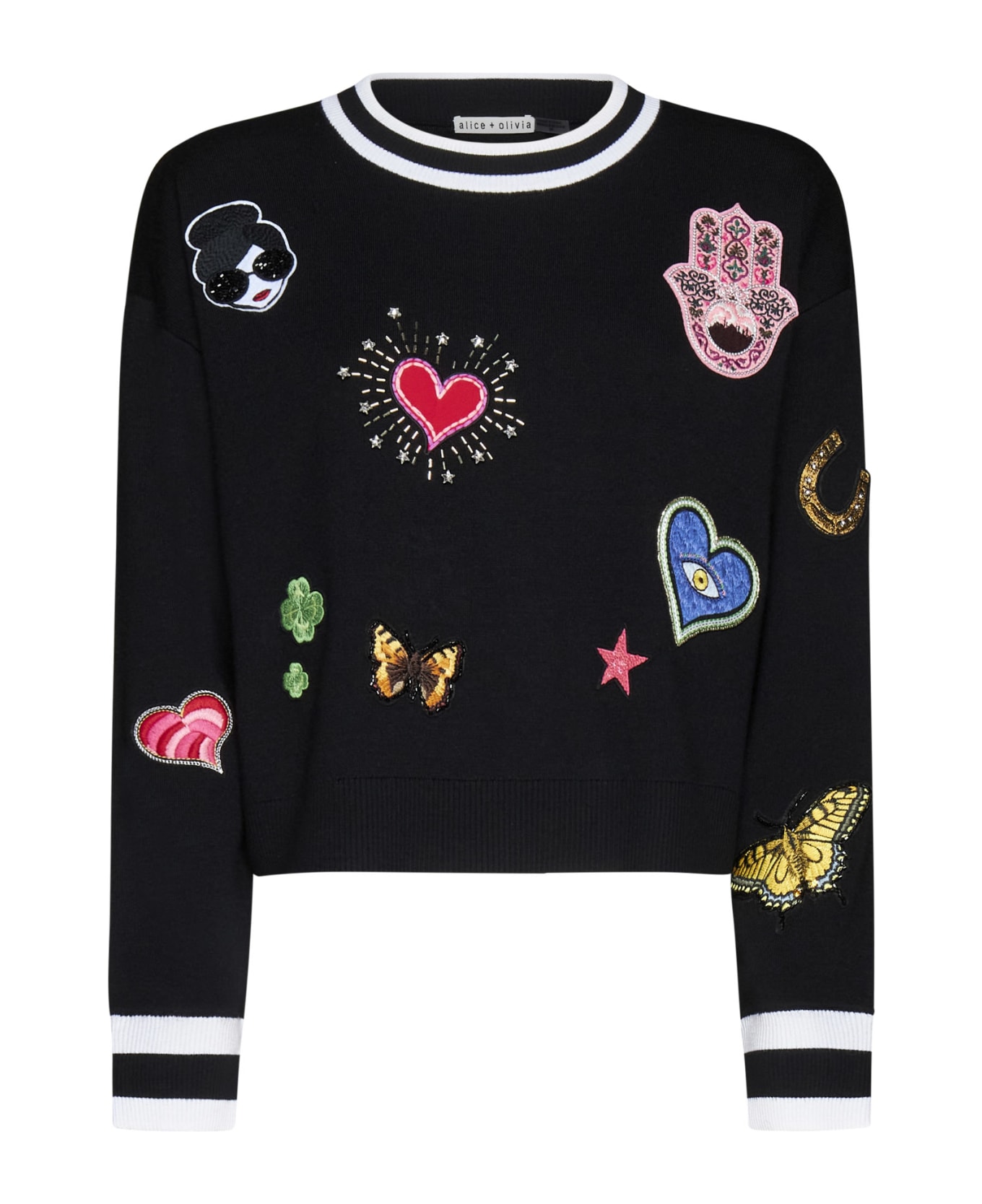Alice + Olivia Sweater - Multi black