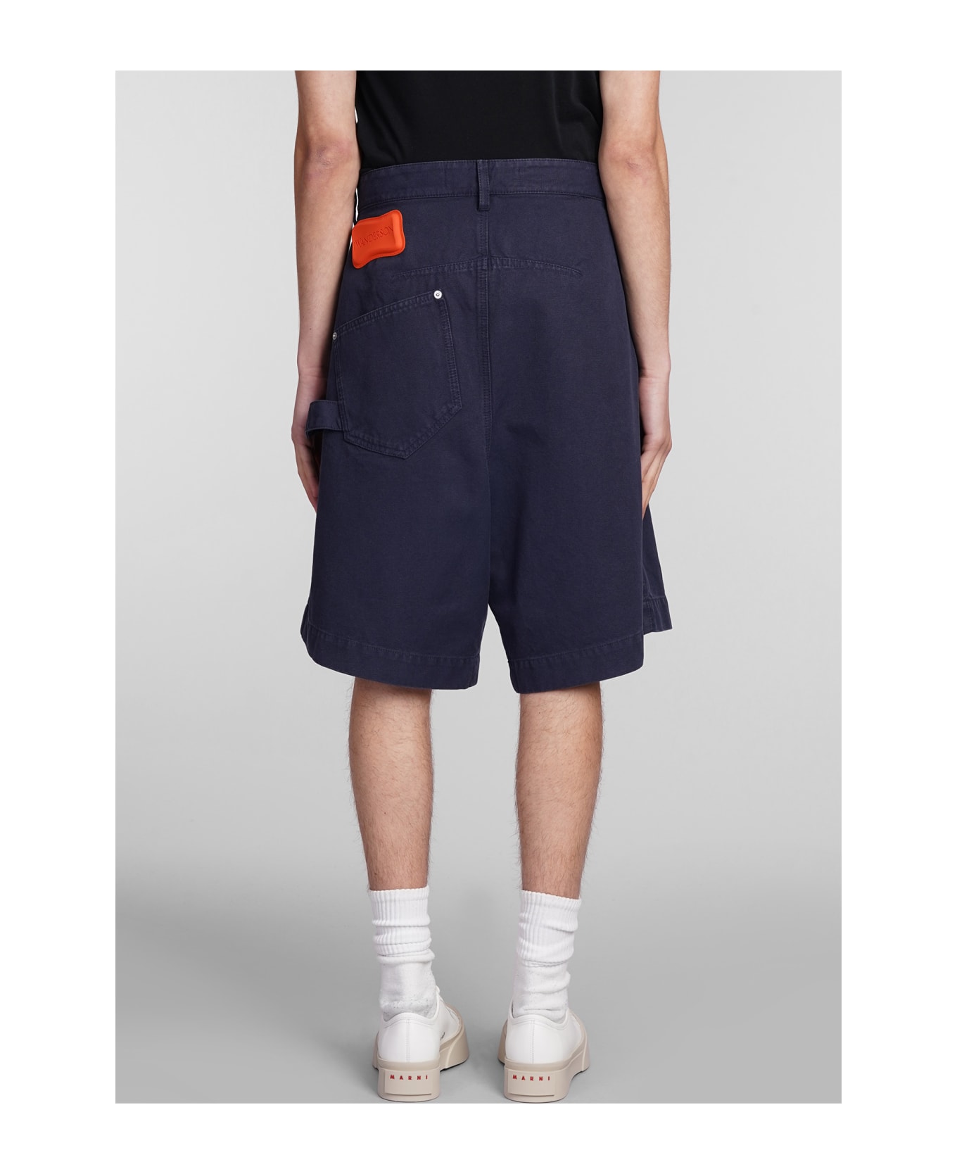 J.W. Anderson Shorts In Blue Cotton - blue