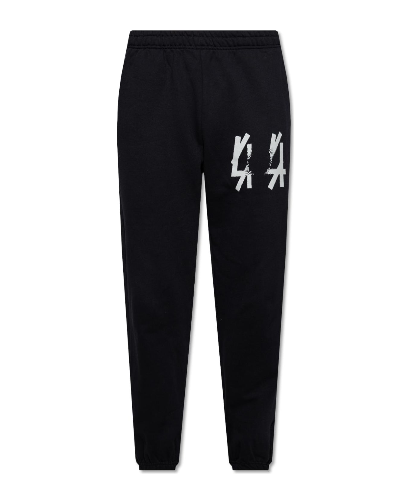 44 Label Group Sweatpants With Logo - Black スウェットパンツ