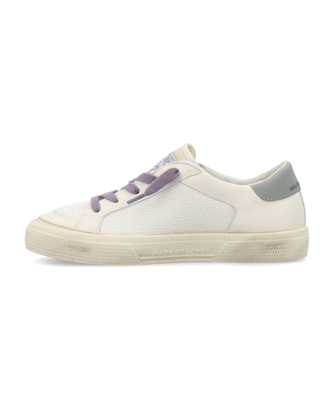 Golden Goose May Sneakers - WHITE/GREY