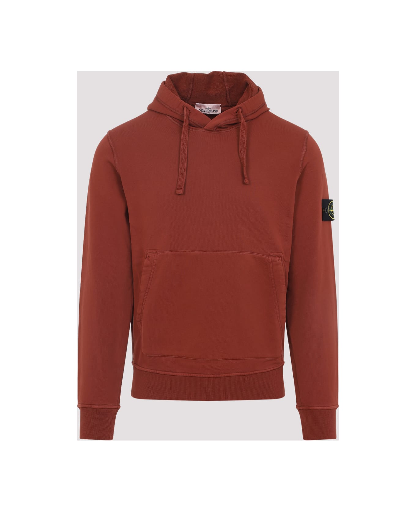 Stone Island Hoodie Sweater - Brick Red