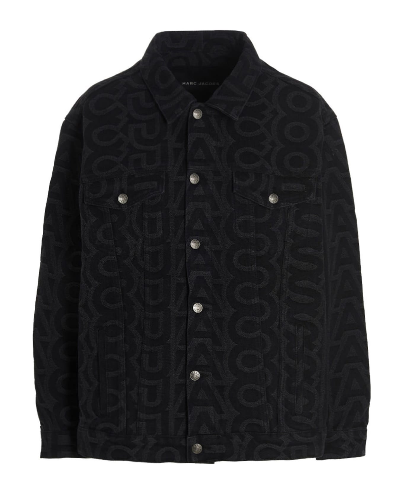 Marc Jacobs Embroidered Denim Jacket - Black