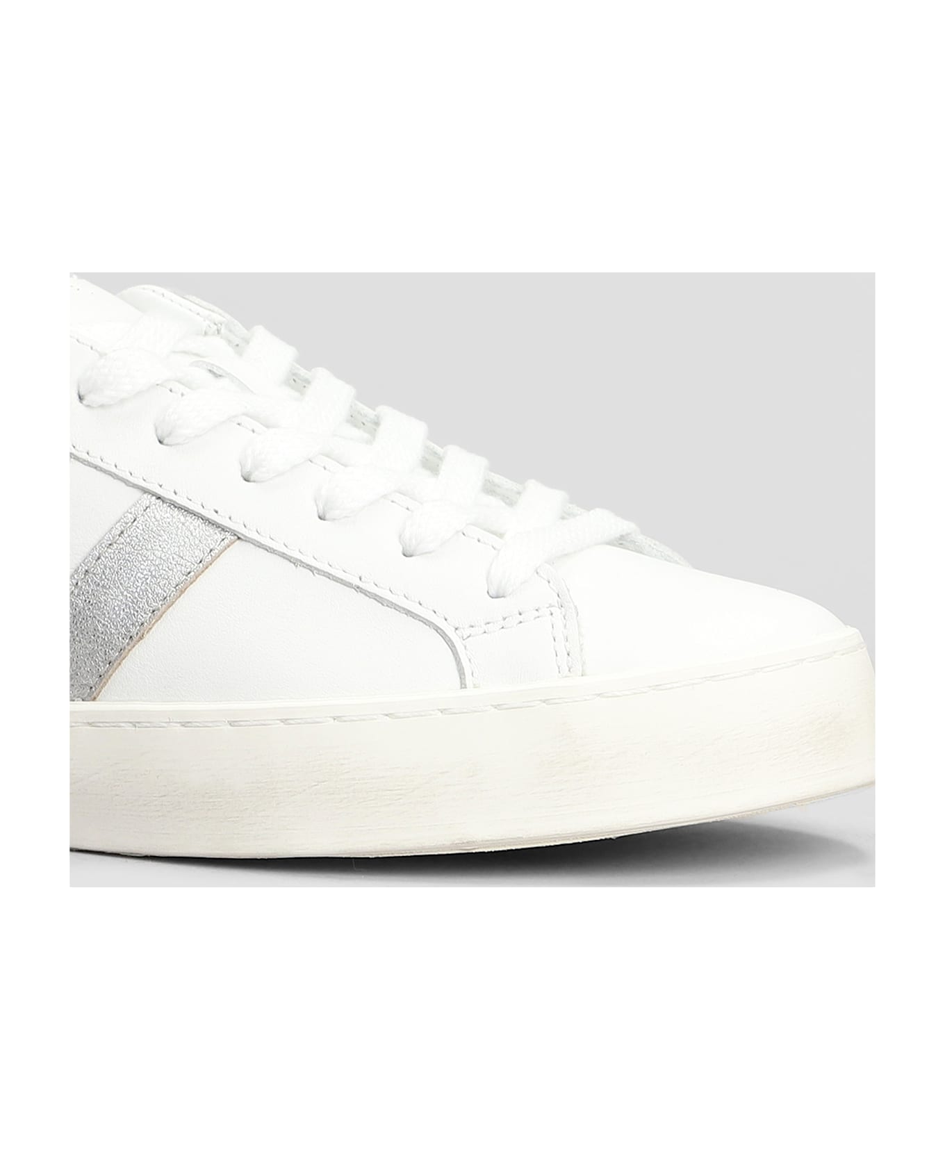 D.A.T.E. Hill Low Sneakers In White Leather - white