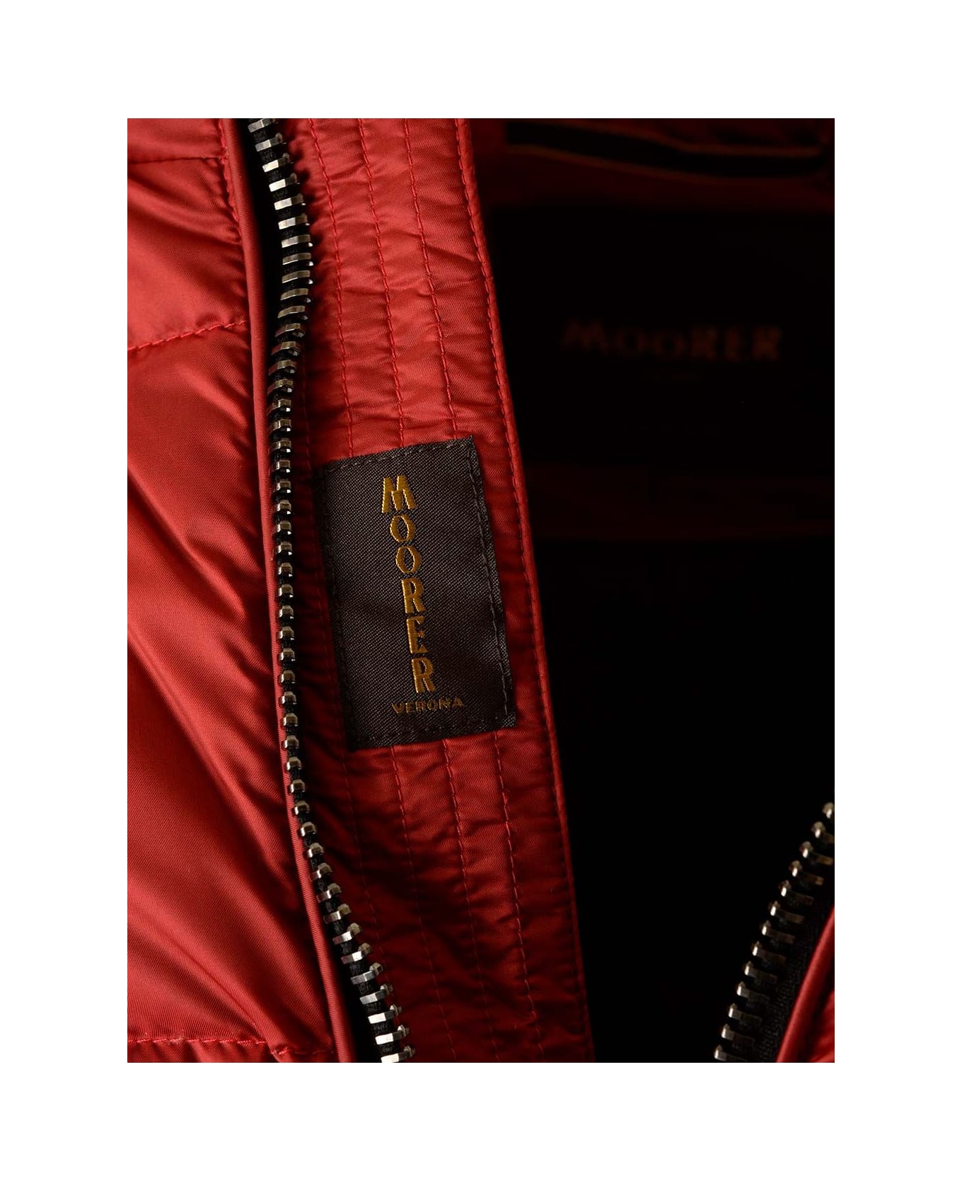 Moorer 'brett-sh' Bomber Jacket - Red