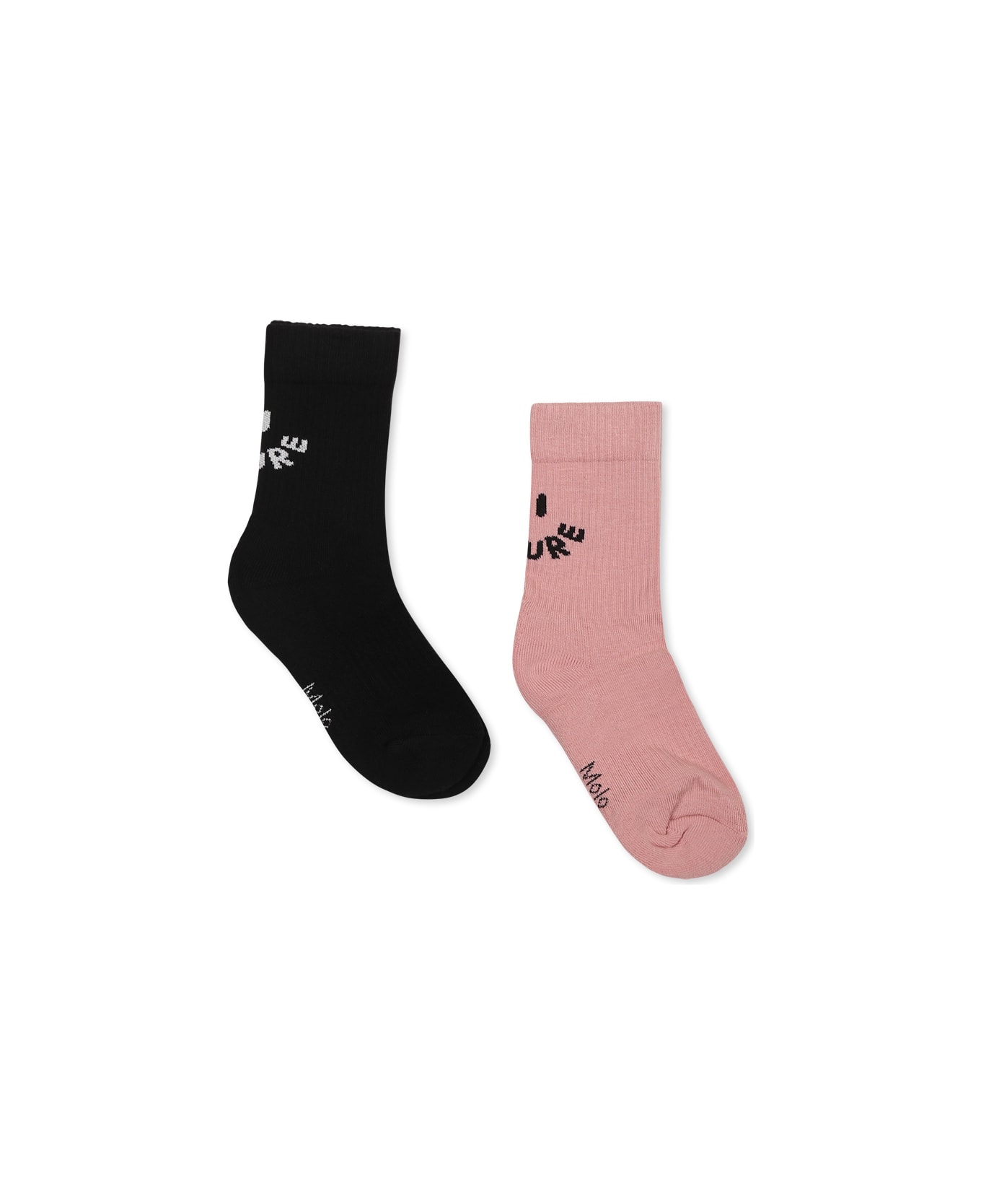 Molo Multicolor Socks Set For Girl With Smiley - Multicolor