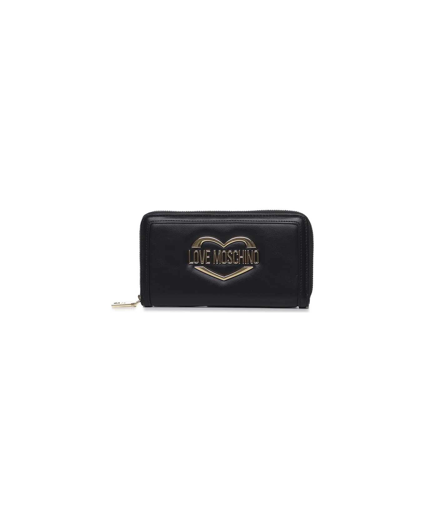 Love Moschino Wallet With Zip - Black