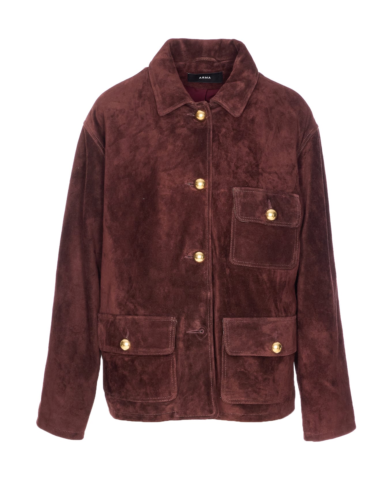 ARMA Rosia Suede Jacket - Red