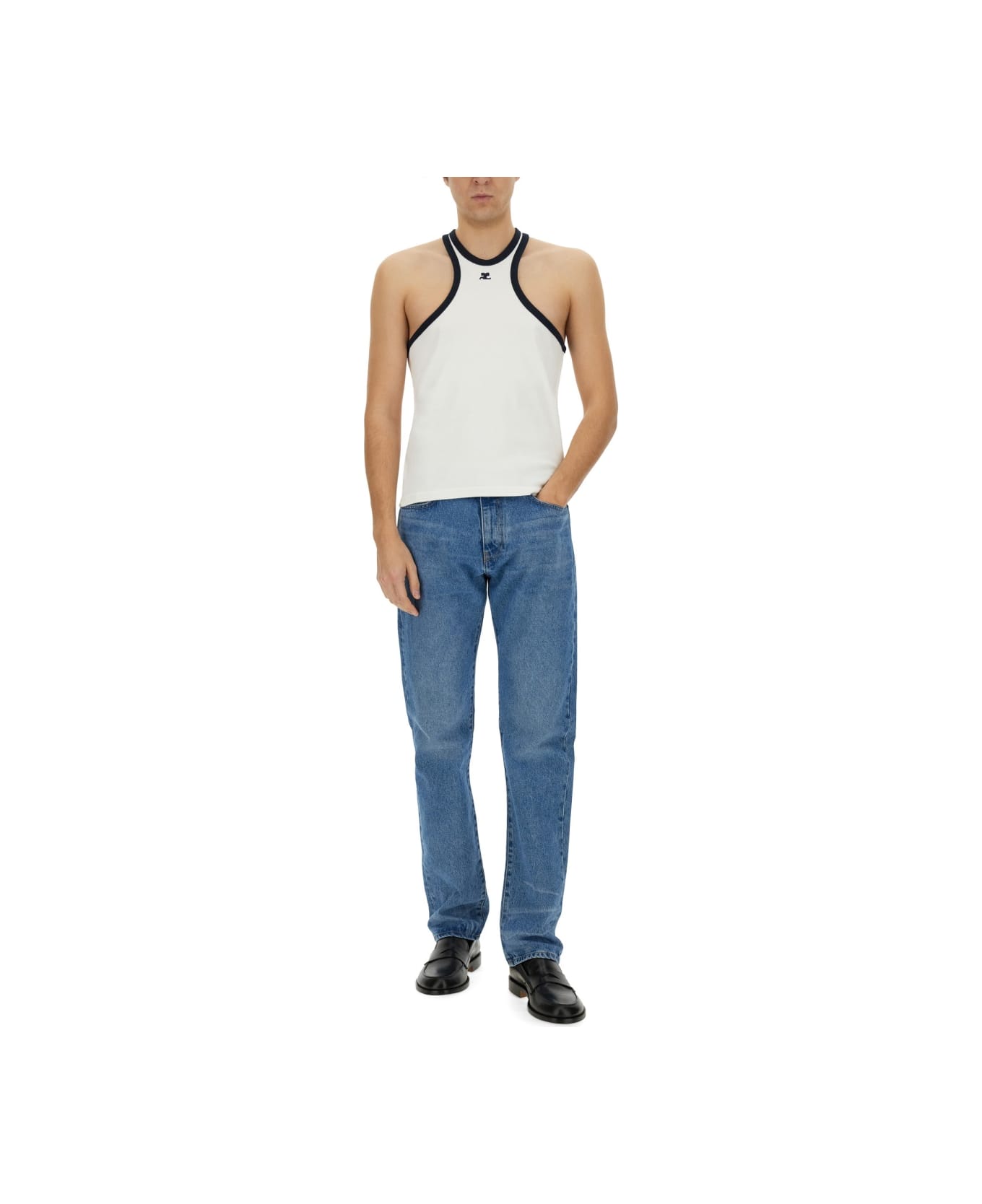 Courrèges Top "scuba" - WHITE