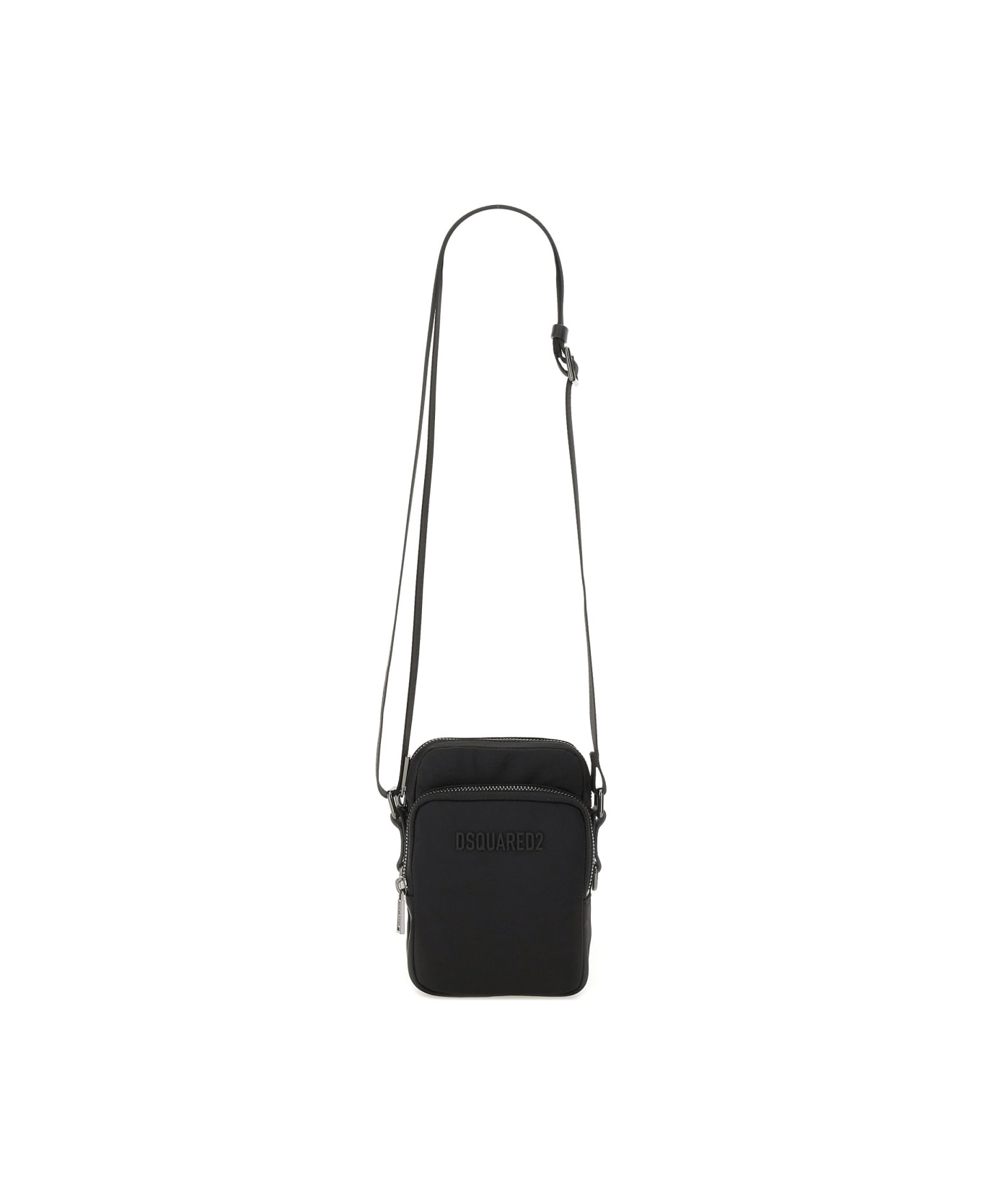 Dsquared2 Shoulder Bag With Logo - BLACK