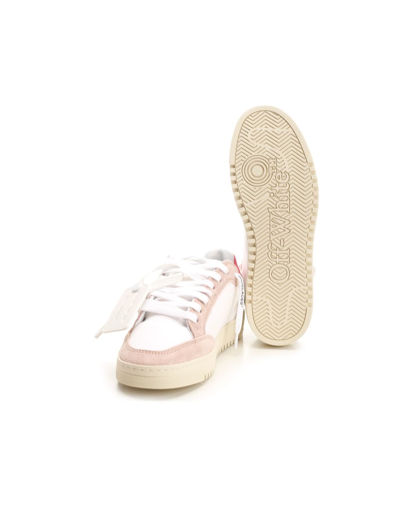 Off-White 5.0 Off Court Suede/ Canvas Sneaker White - Rose - White