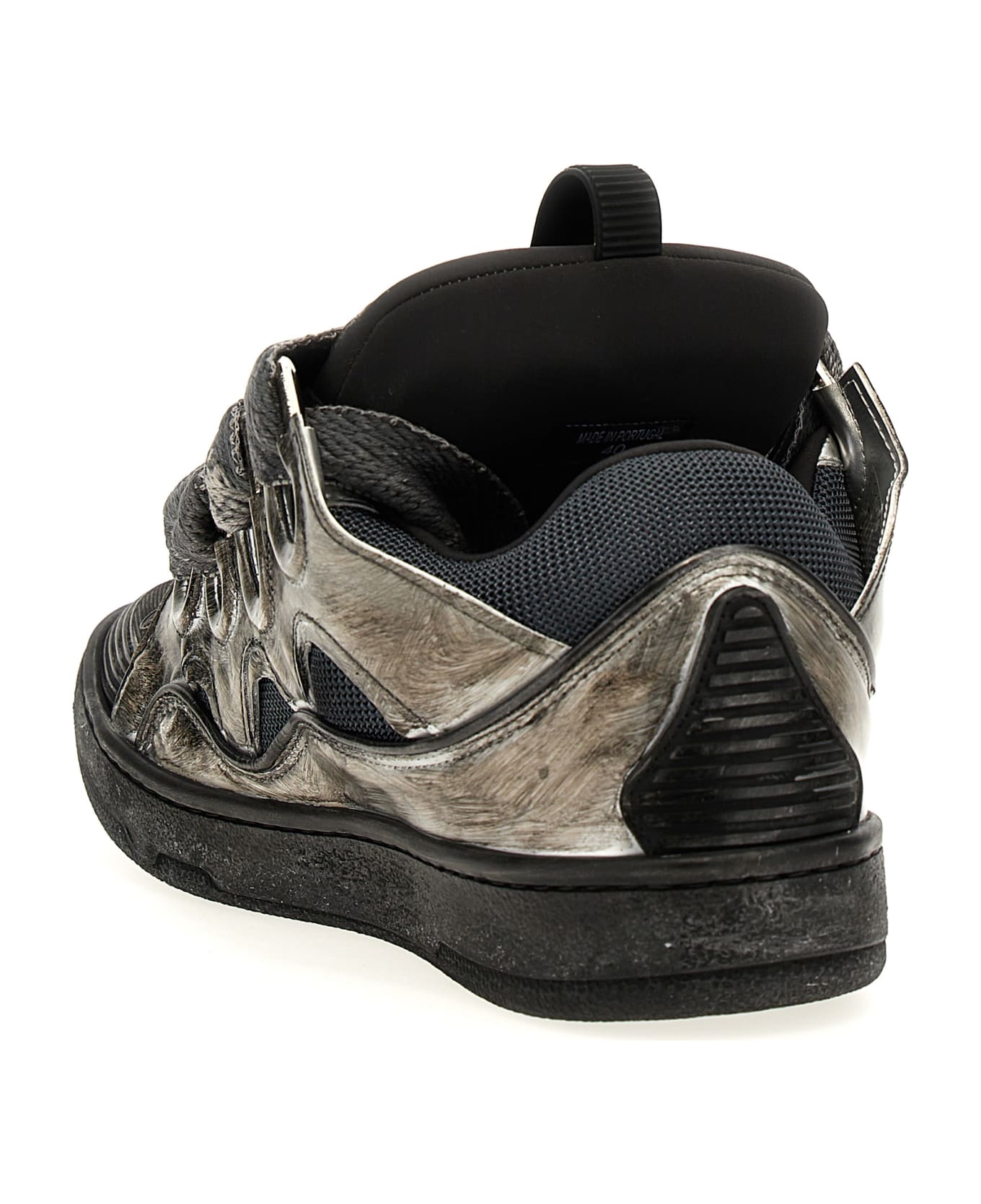 Lanvin 'curb' Sneakers - Silver Black