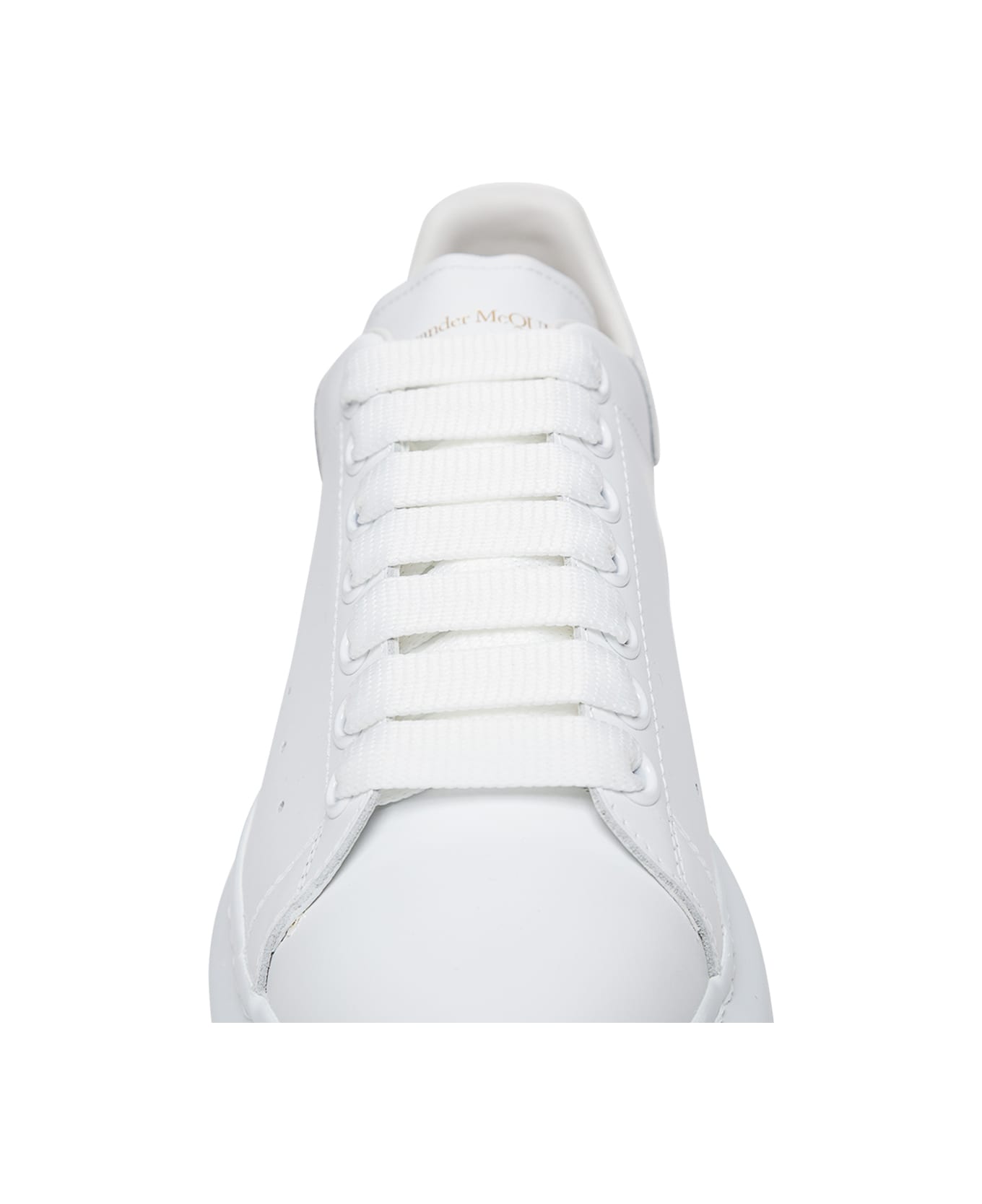 Alexander McQueen 'big Sole' White Low Top Sneakers In Leather Woman - White