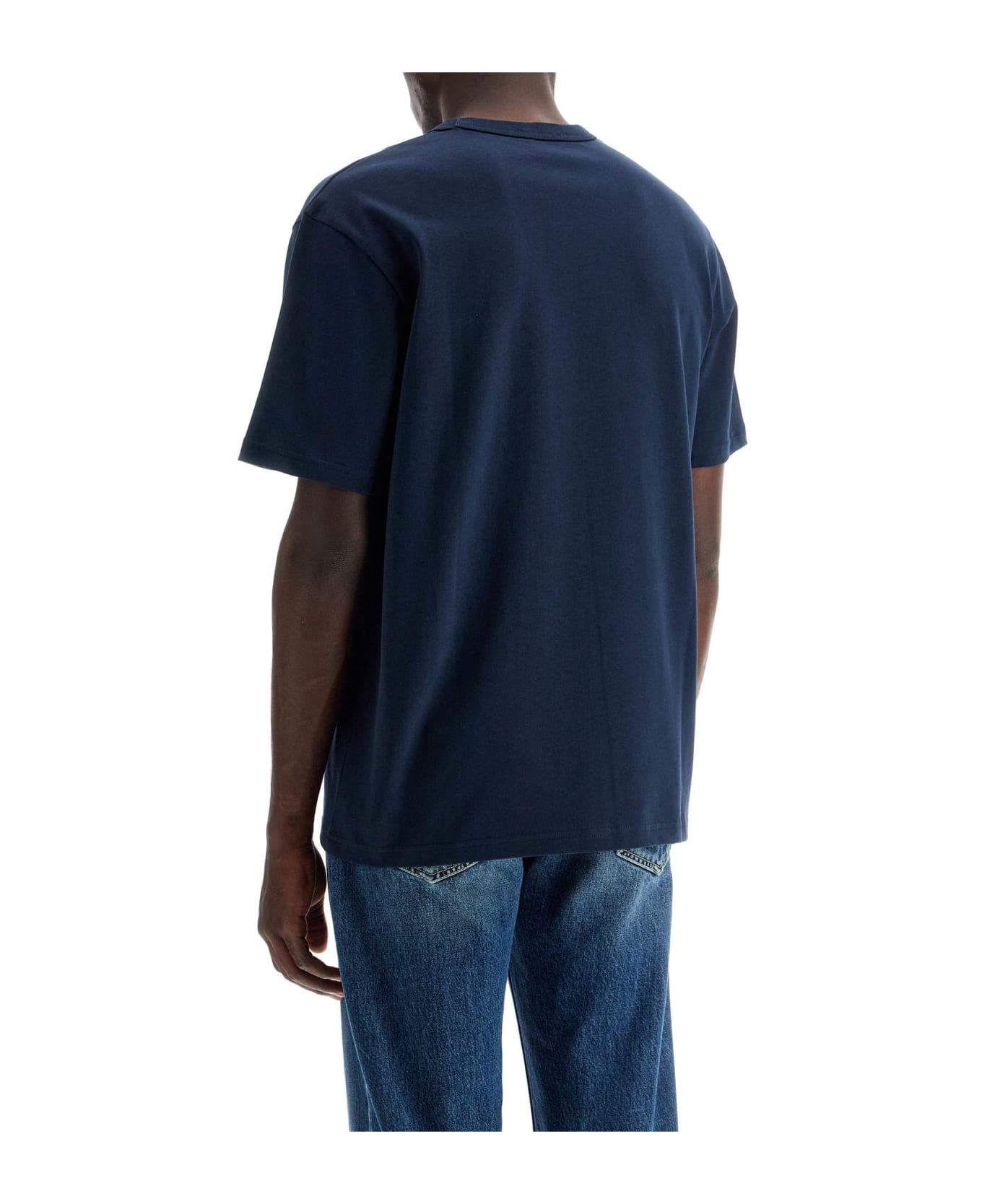 A.P.C. Cotton Crew-neck T-shirt - blue