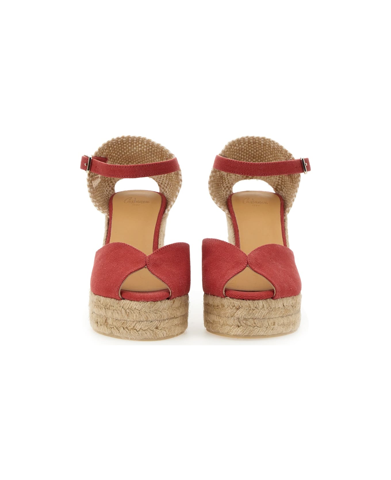 Castañer White Sandal. - RED