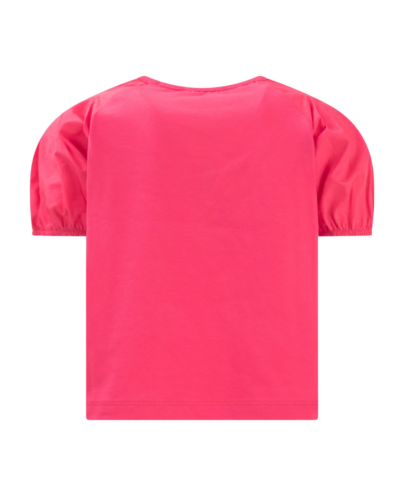 Monnalisa T-shirt With Rhinestones - ROSA PEACH