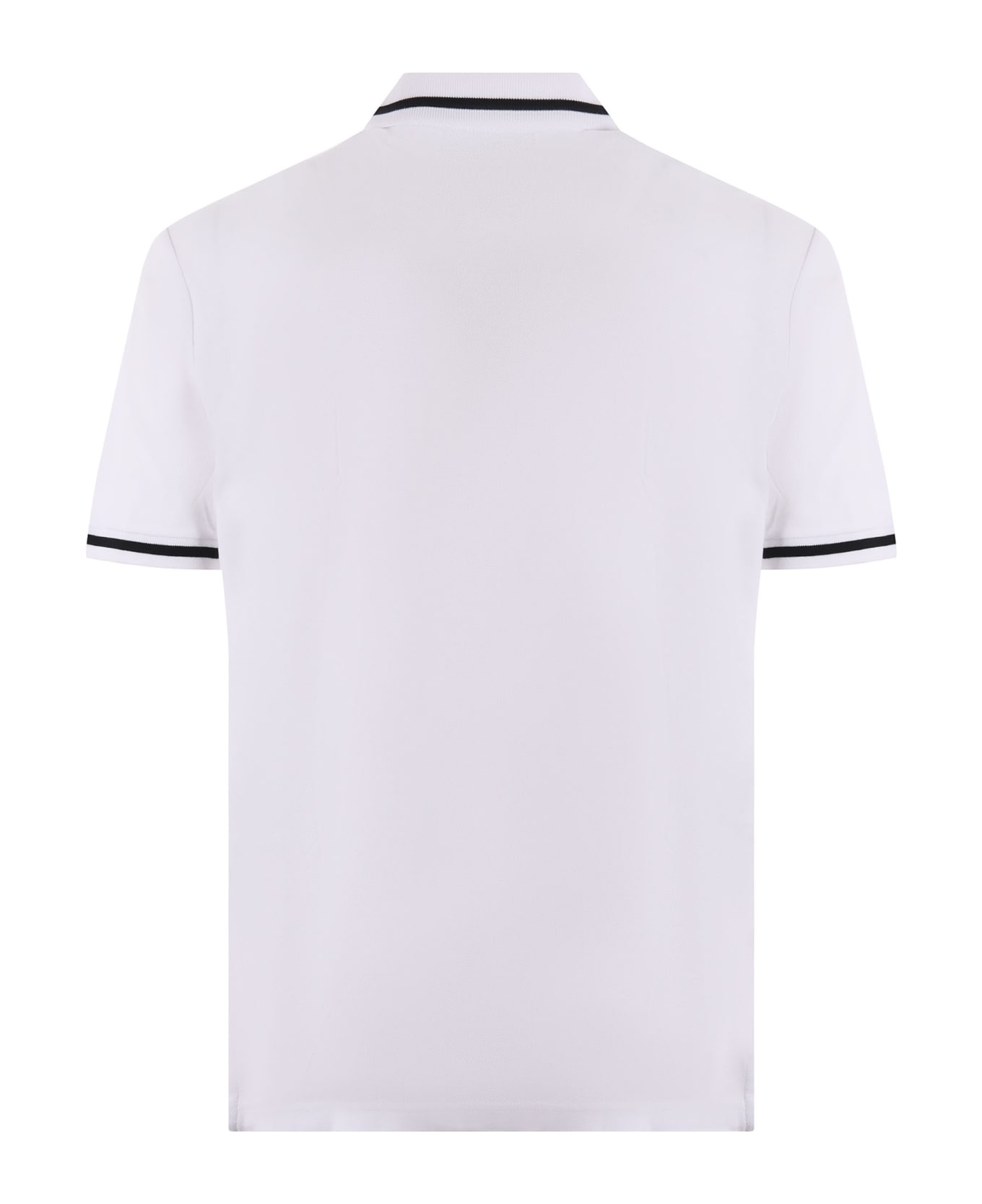 Versace Jeans Couture Polo With Logo - Bianco