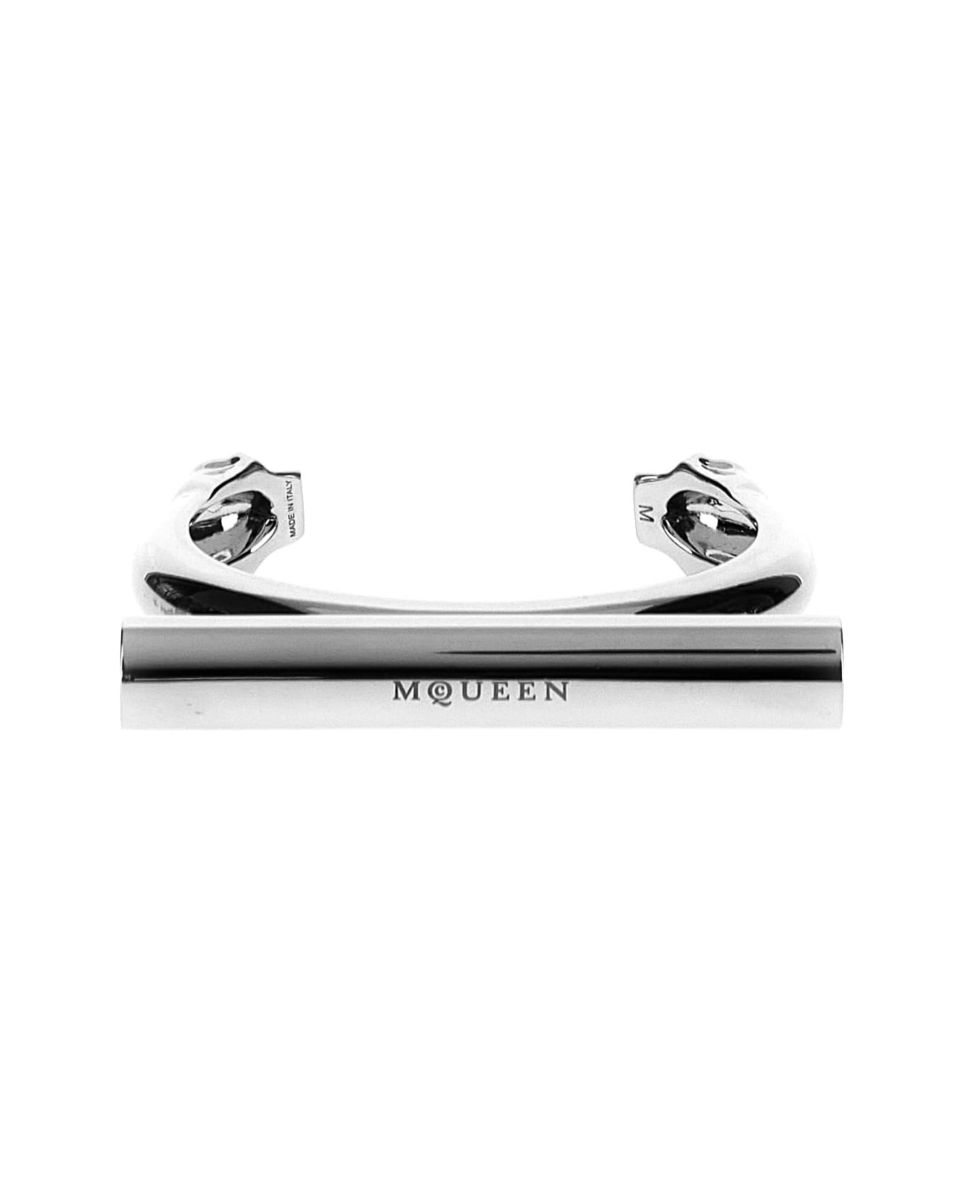 Alexander McQueen 'cross-bar' Bracelet - Silver