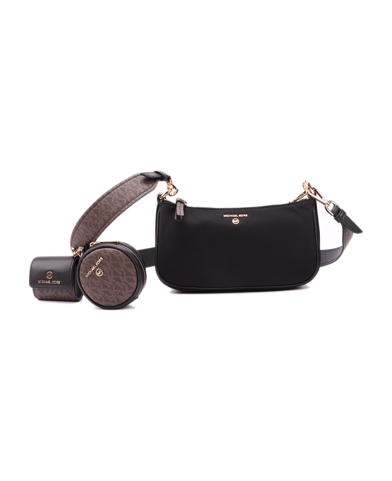 michael kors charm pouch xbody strap set