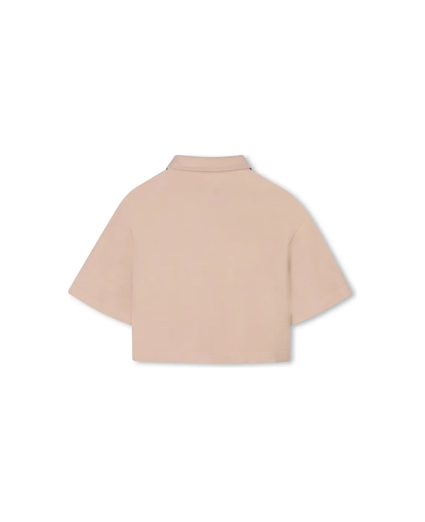 Michael Kors Camicia Crop Beige - Gold