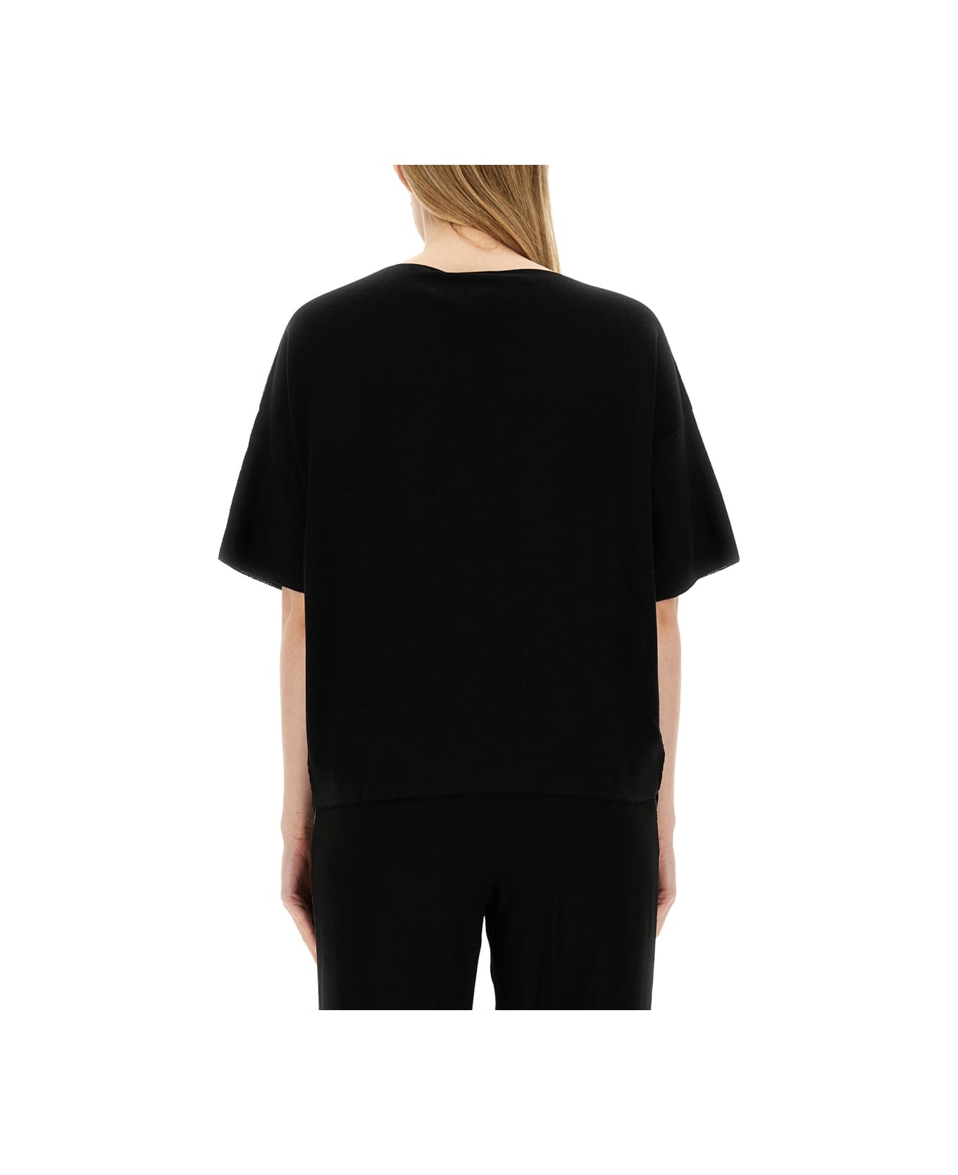 Fabiana Filippi Cotton T-shirt - BLACK Tシャツ