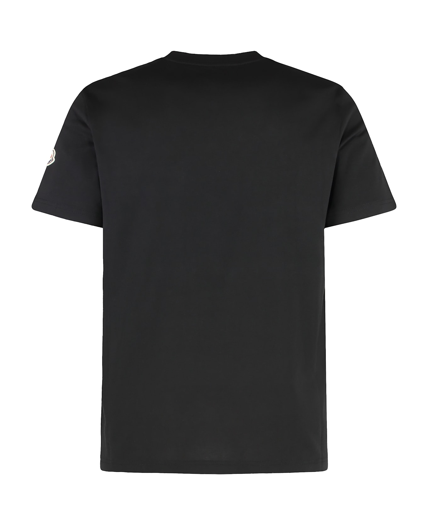Moncler Logo Cotton T-shirt - black