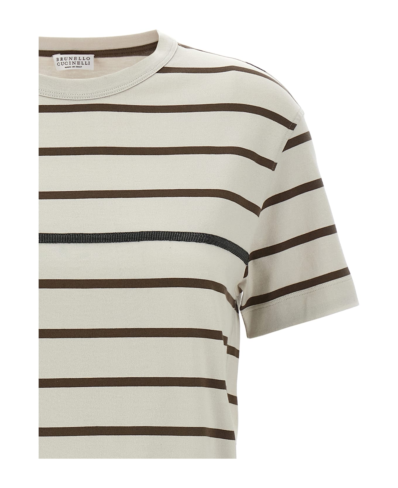 Brunello Cucinelli Monile Stripes T-shirt - Multicolor
