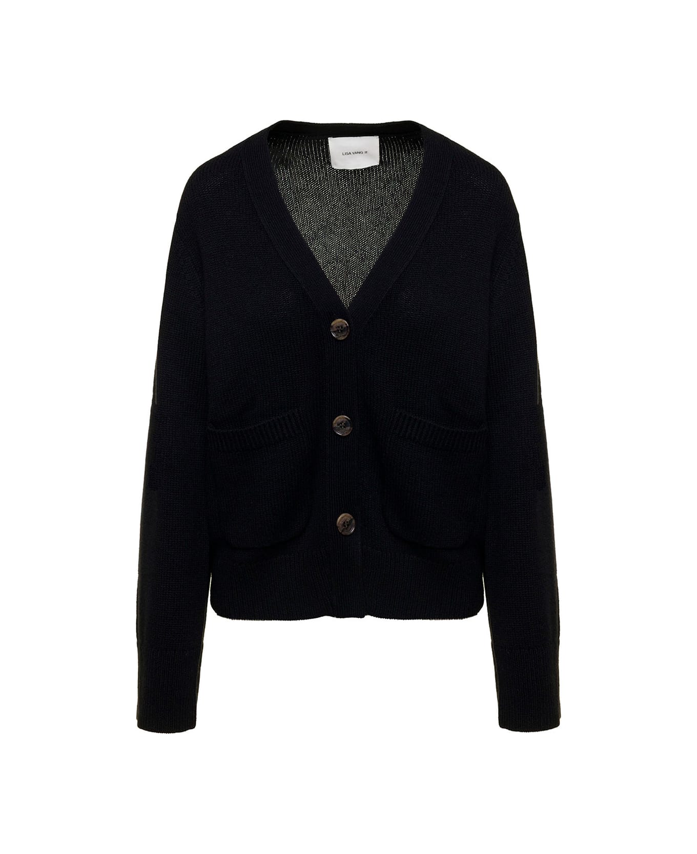 Lisa Yang 
danni
 Black Knitted Cardigan In Cashmere Woman - Black