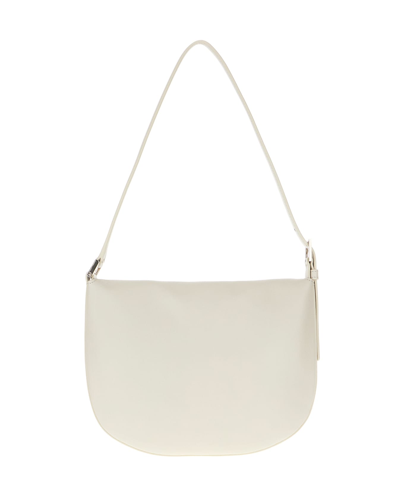 Savette Chalk Leather Brooklyn Shoulder Bag - IVORY