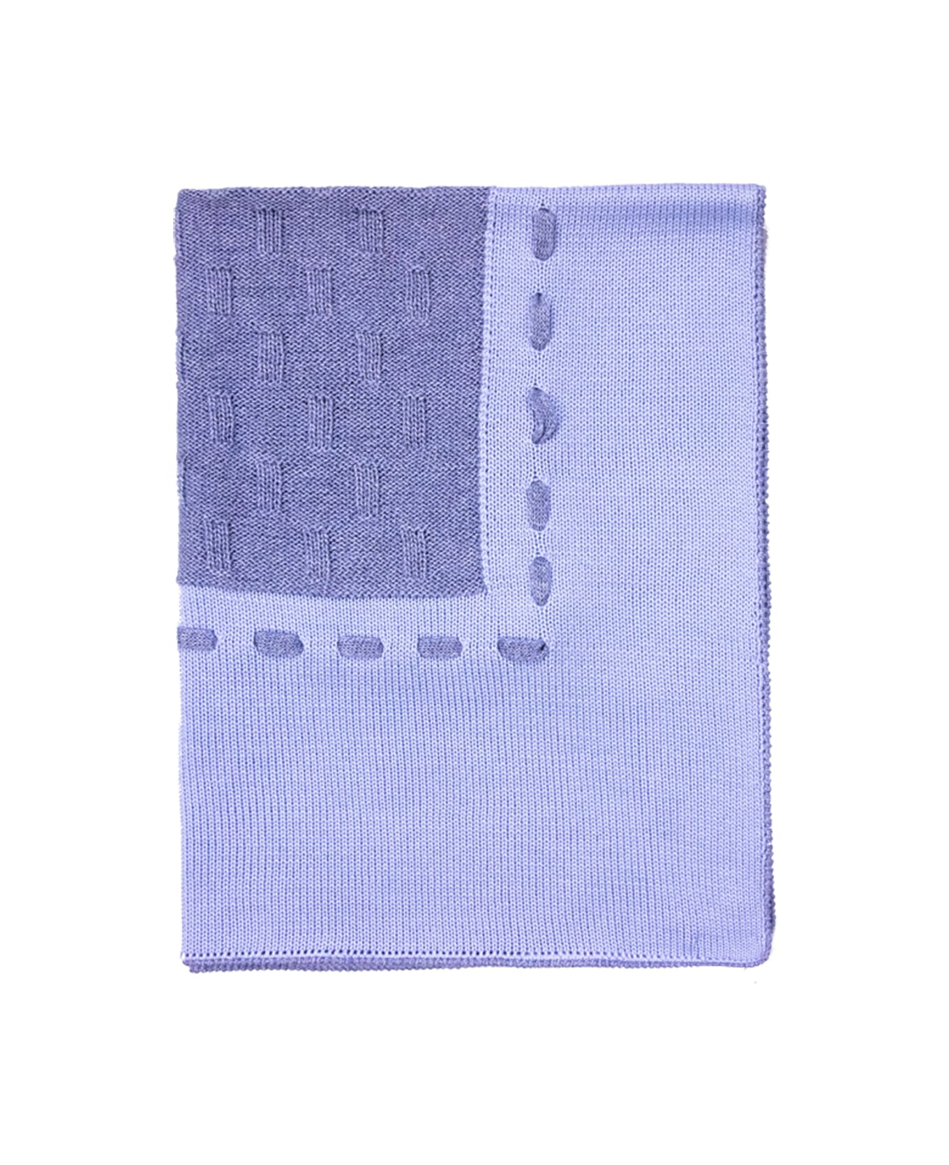Piccola Giuggiola Wool Blanket - Blue
