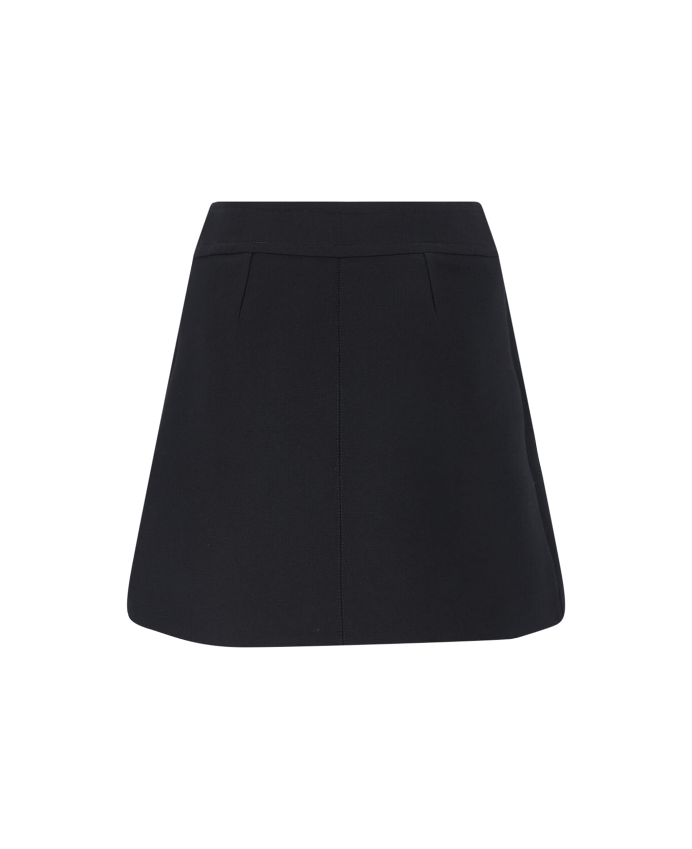 Celine Flared Mini Skirt - Black  