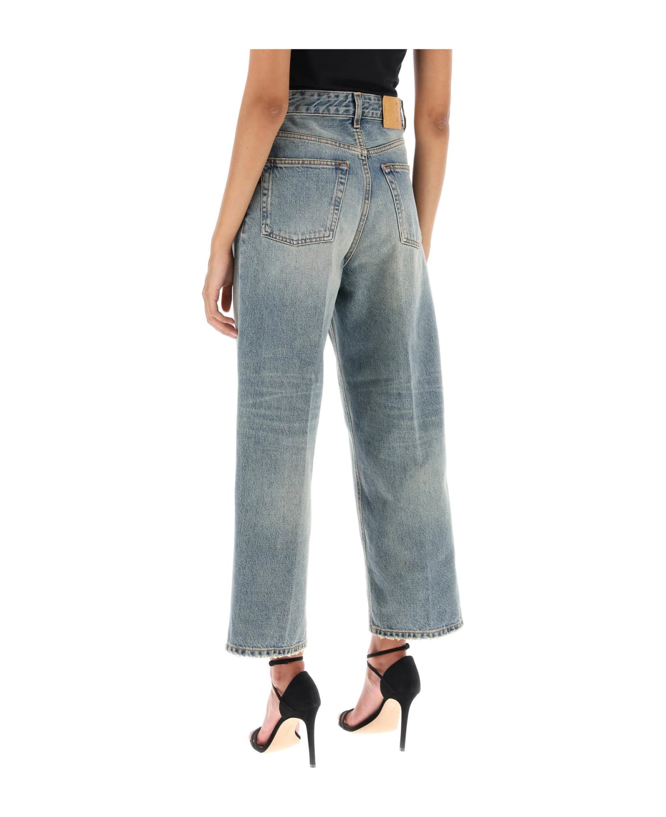 Haikure 'betty' Cropped Jeans With Straight Leg - DIRTY BLUE (Light blue)