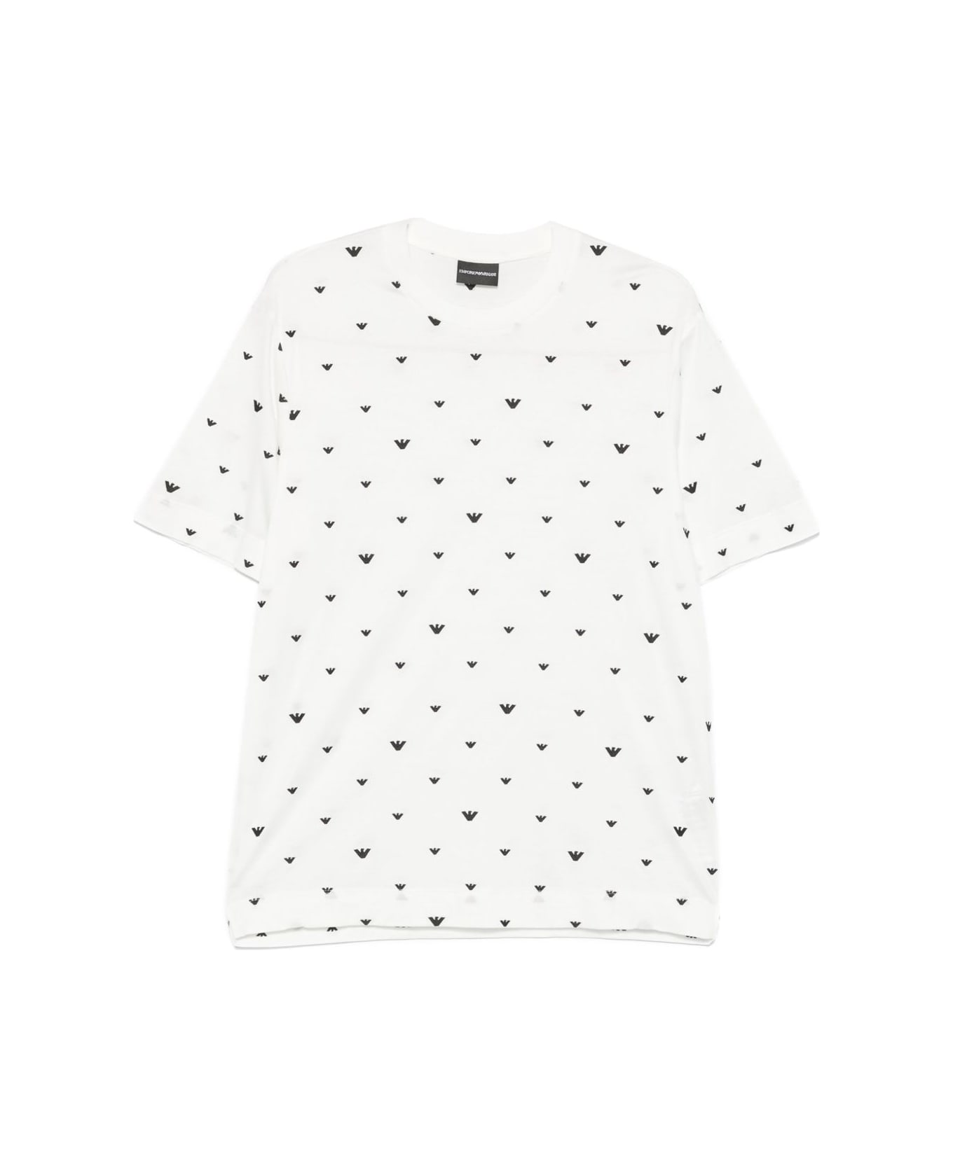 Emporio Armani Allover Logo T-shirt - White