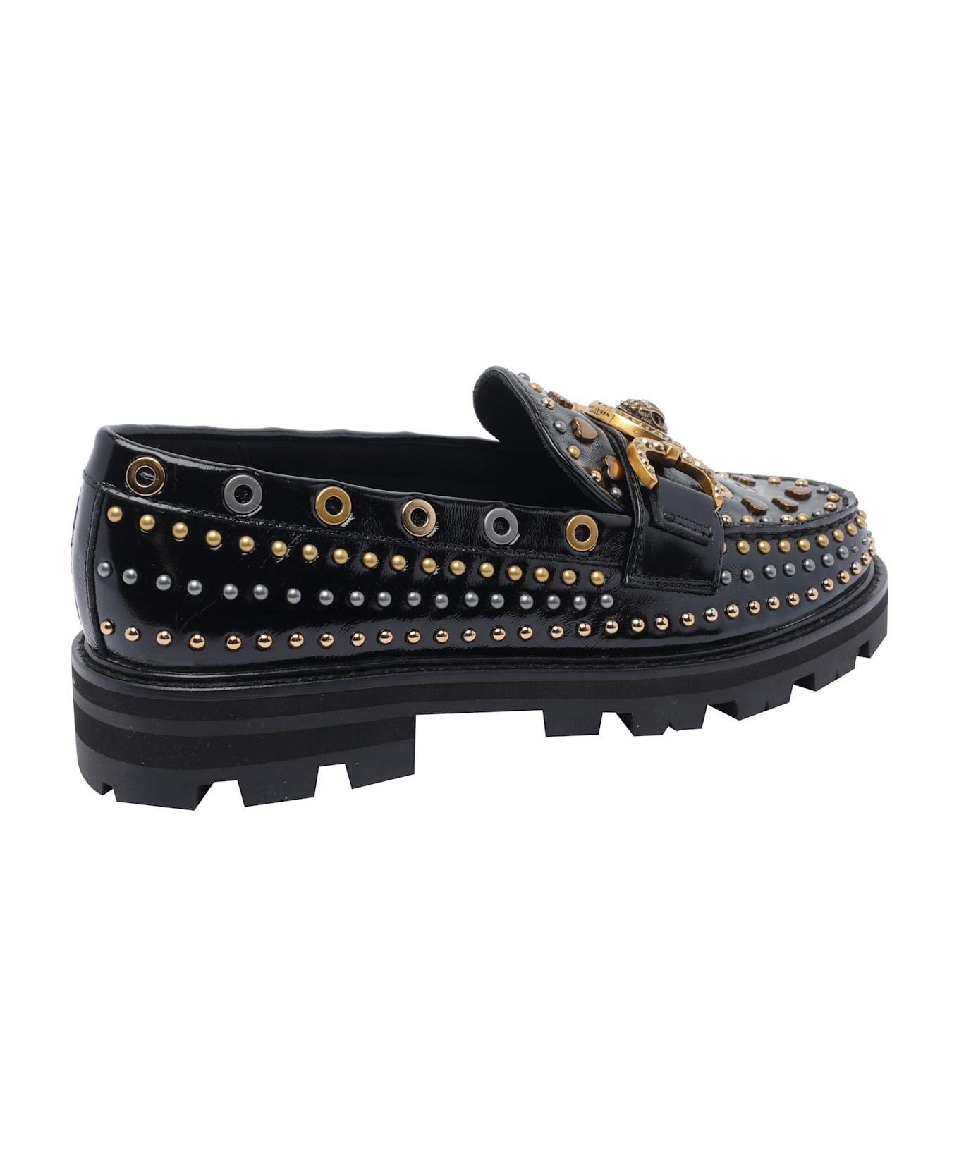 Kurt Geiger Mansion Stud Casual Loafers - Black