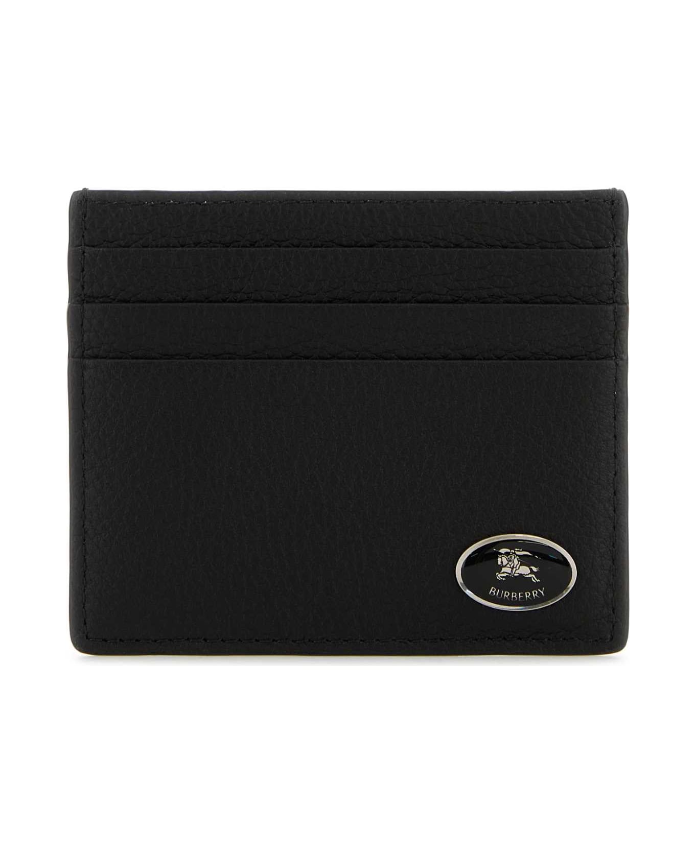 Burberry Black Leather Cotswolds Cardholder - BLACK