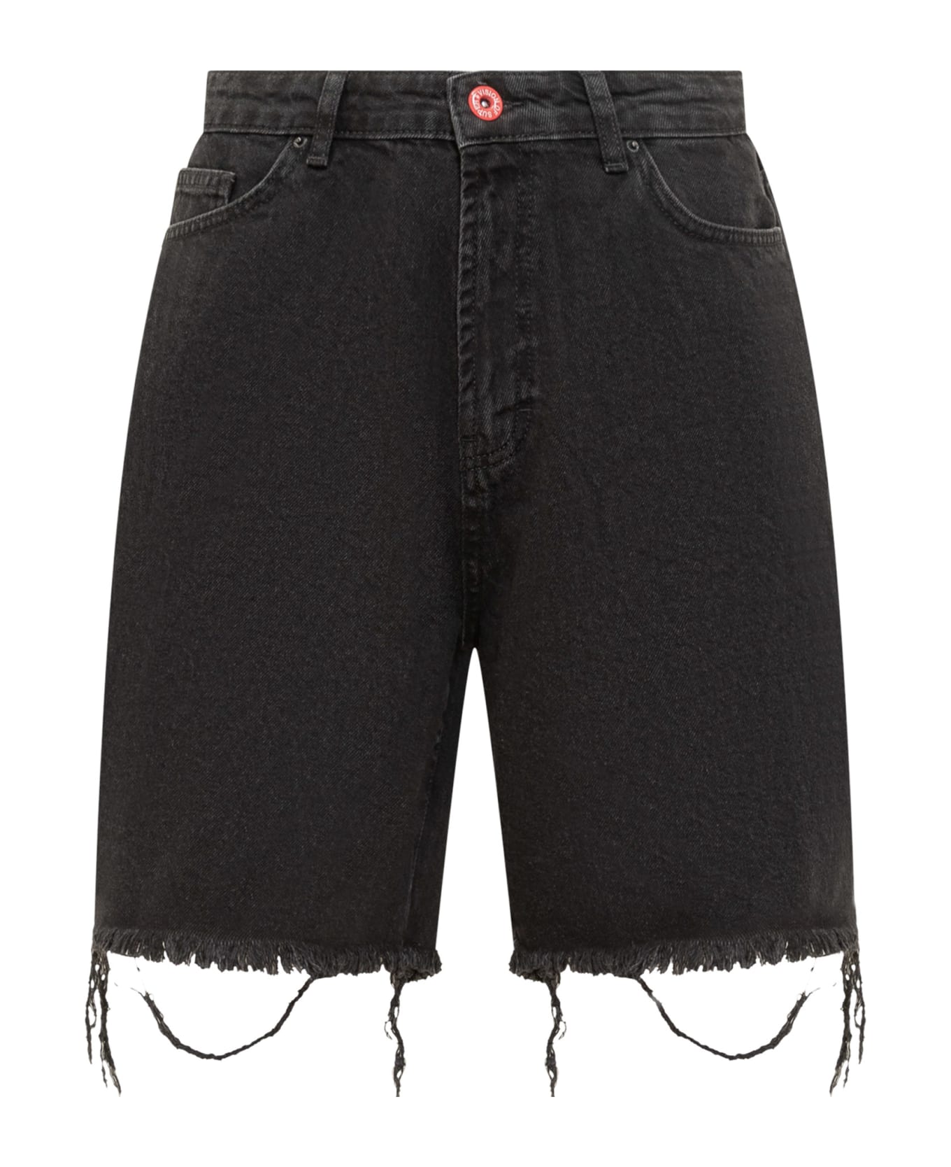 Vision of Super Gotic Patch Shorts - BLACK DENIM