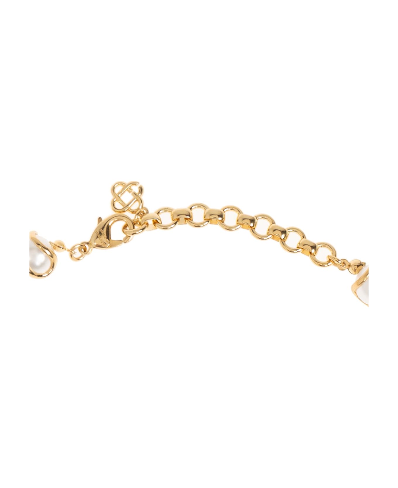 Casablanca Pearl Necklace - GOLD/WHITE