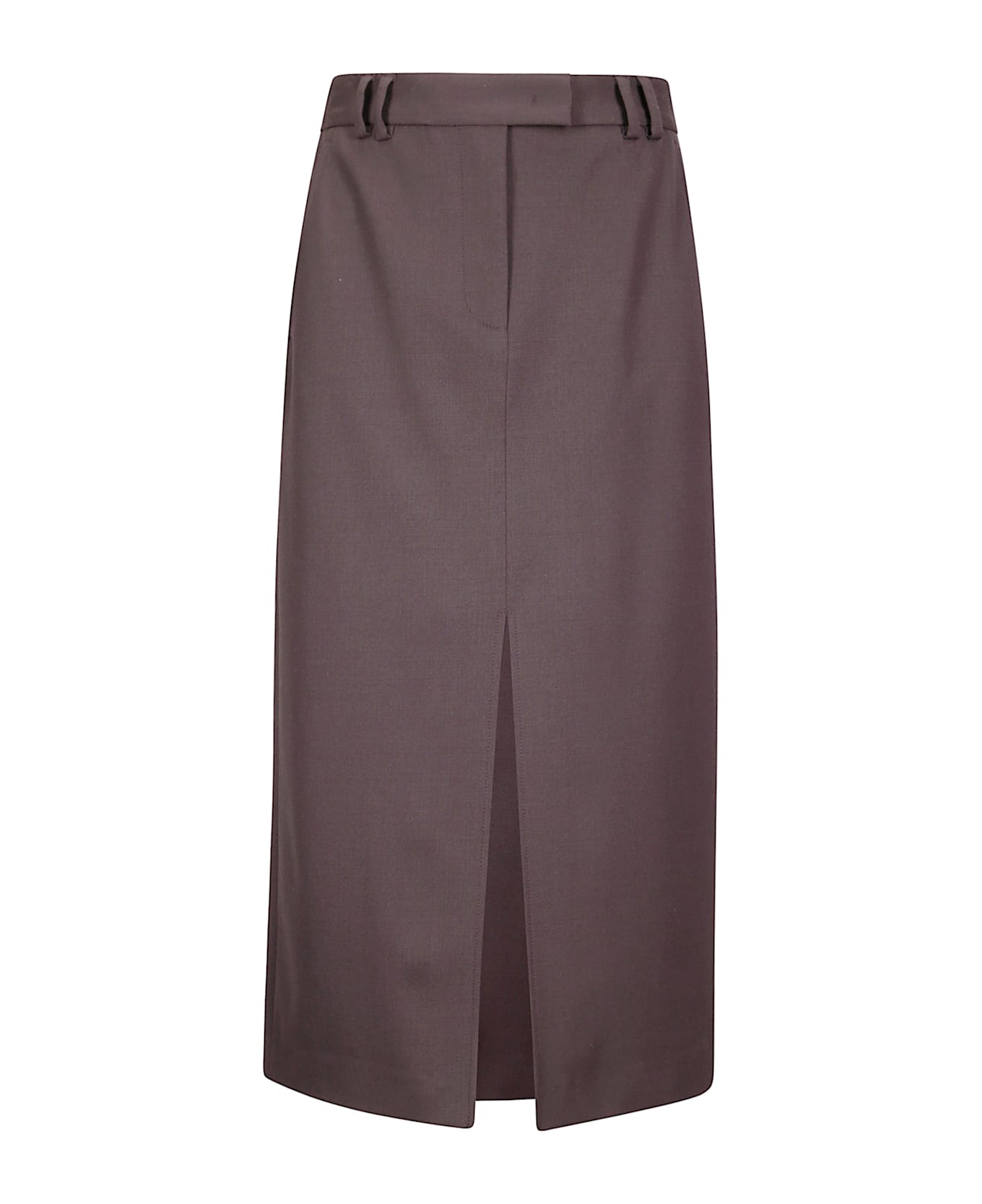 Alberto Biani Midi Skirt - BROWN