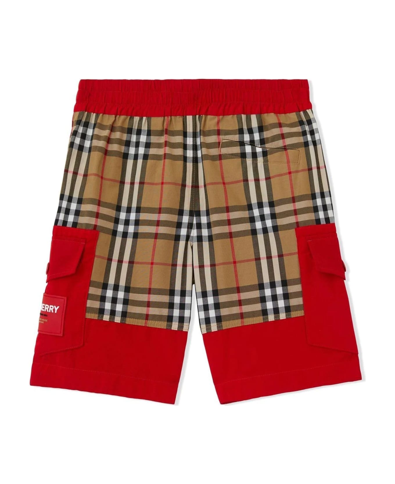 Burberry Kids Shorts Red - Red