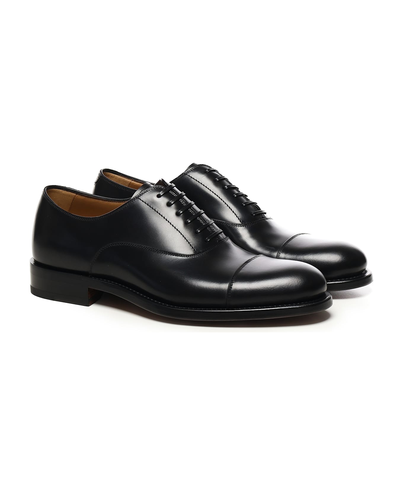 Ferragamo Calfskin Lace-ups - Black