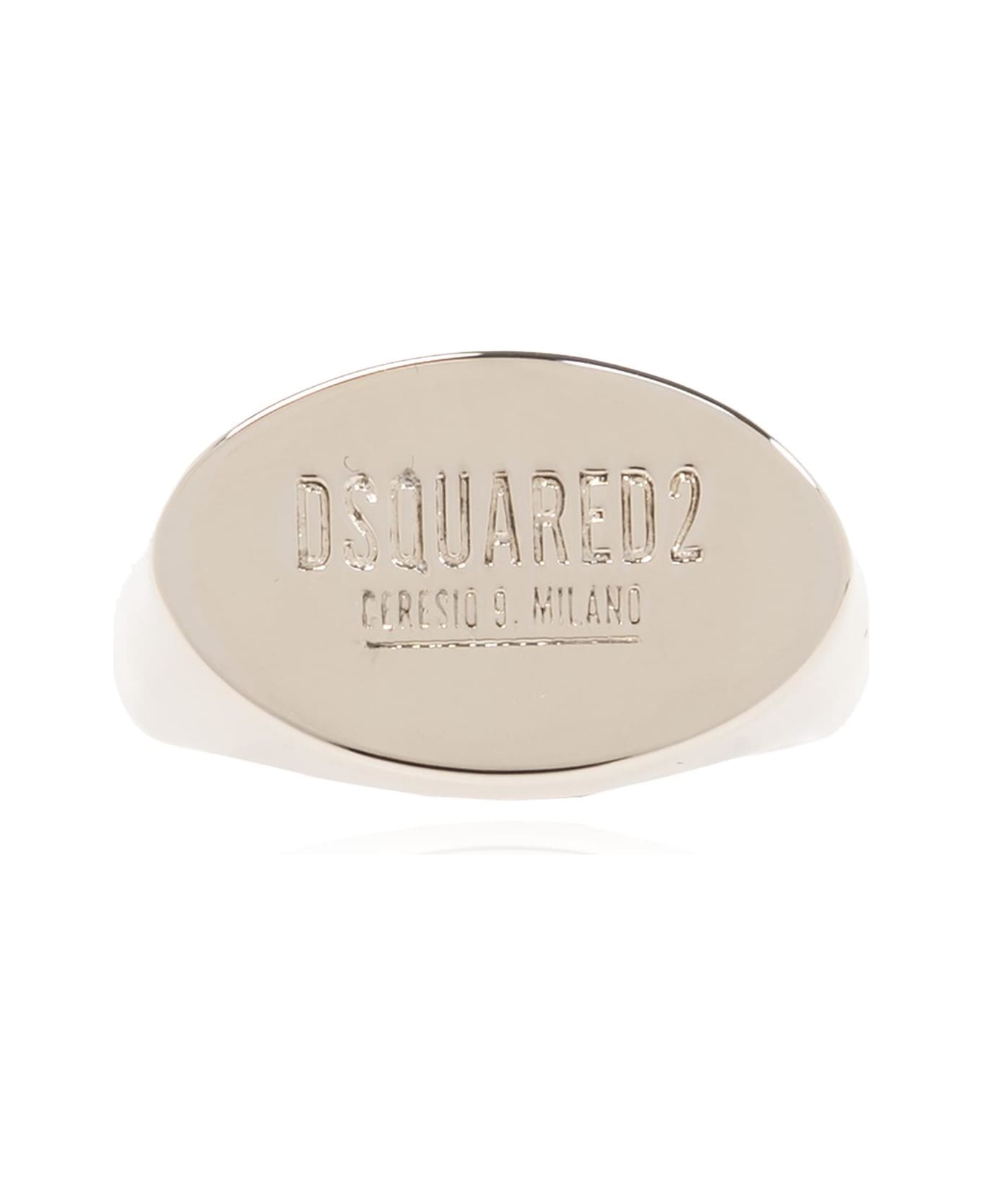 Dsquared2 Ring With Logo - Silver