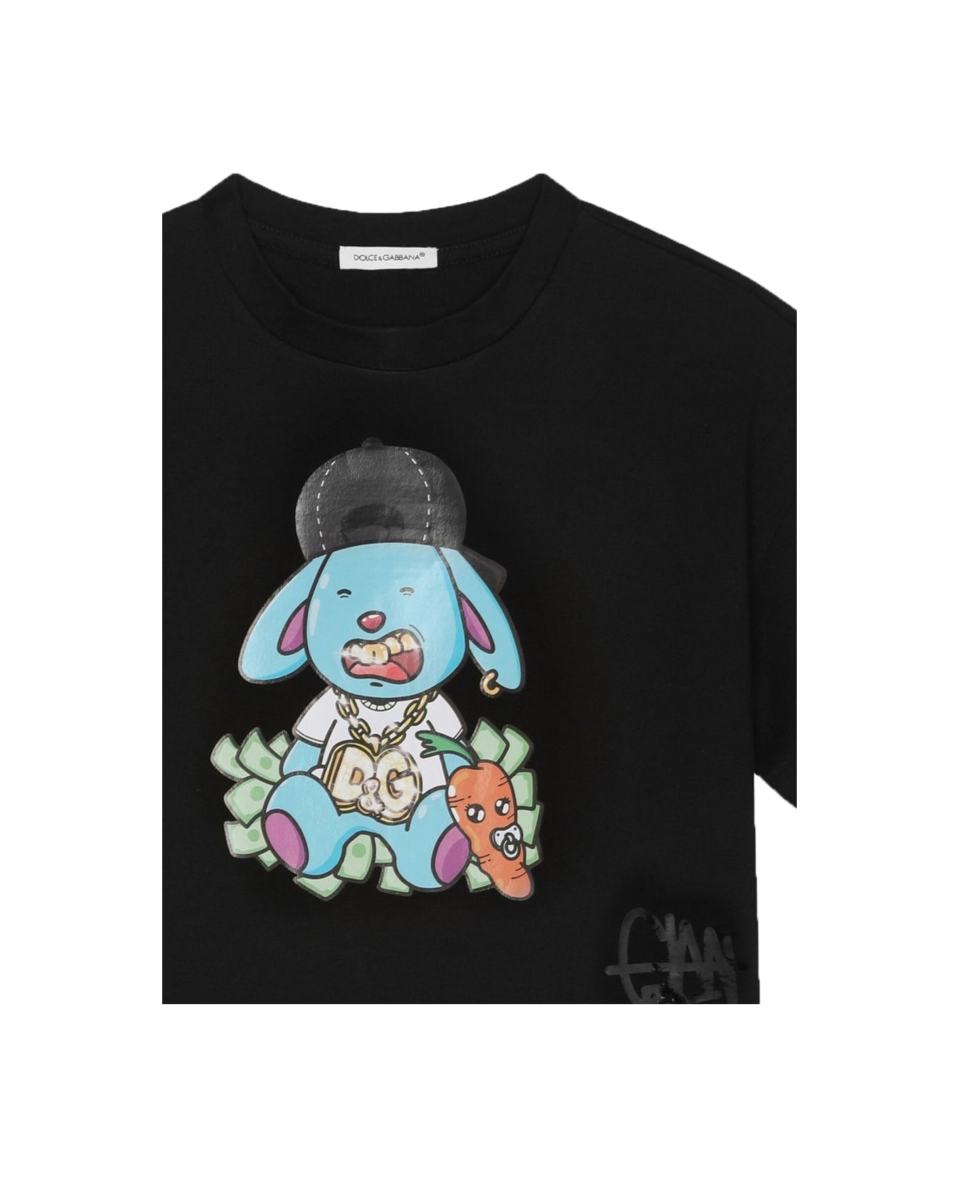 Dolce & Gabbana T-shirt M/c Rabbit - BLACK
