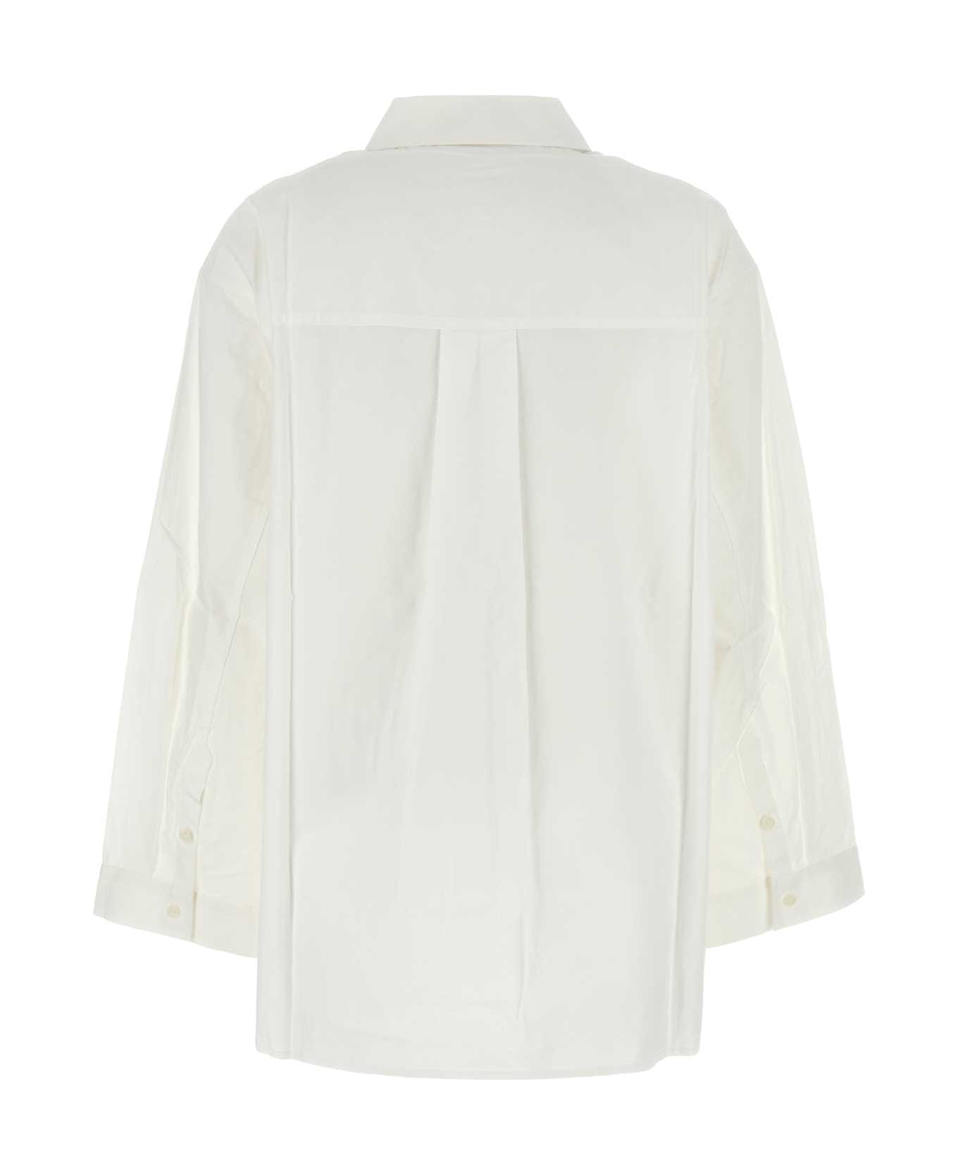 Camilla and Marc White Poplin Winslow Oversize Shirt - SOFTWHITE