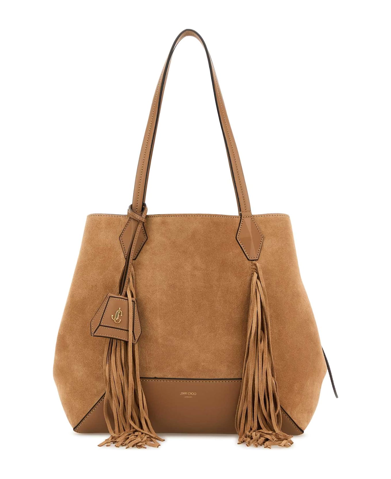 【関税&送料込】Jimmy Choo Camel Suede Diamond Shopping Bag Jimmy Choo Camel Suede Diamond Shopping Bag | italist