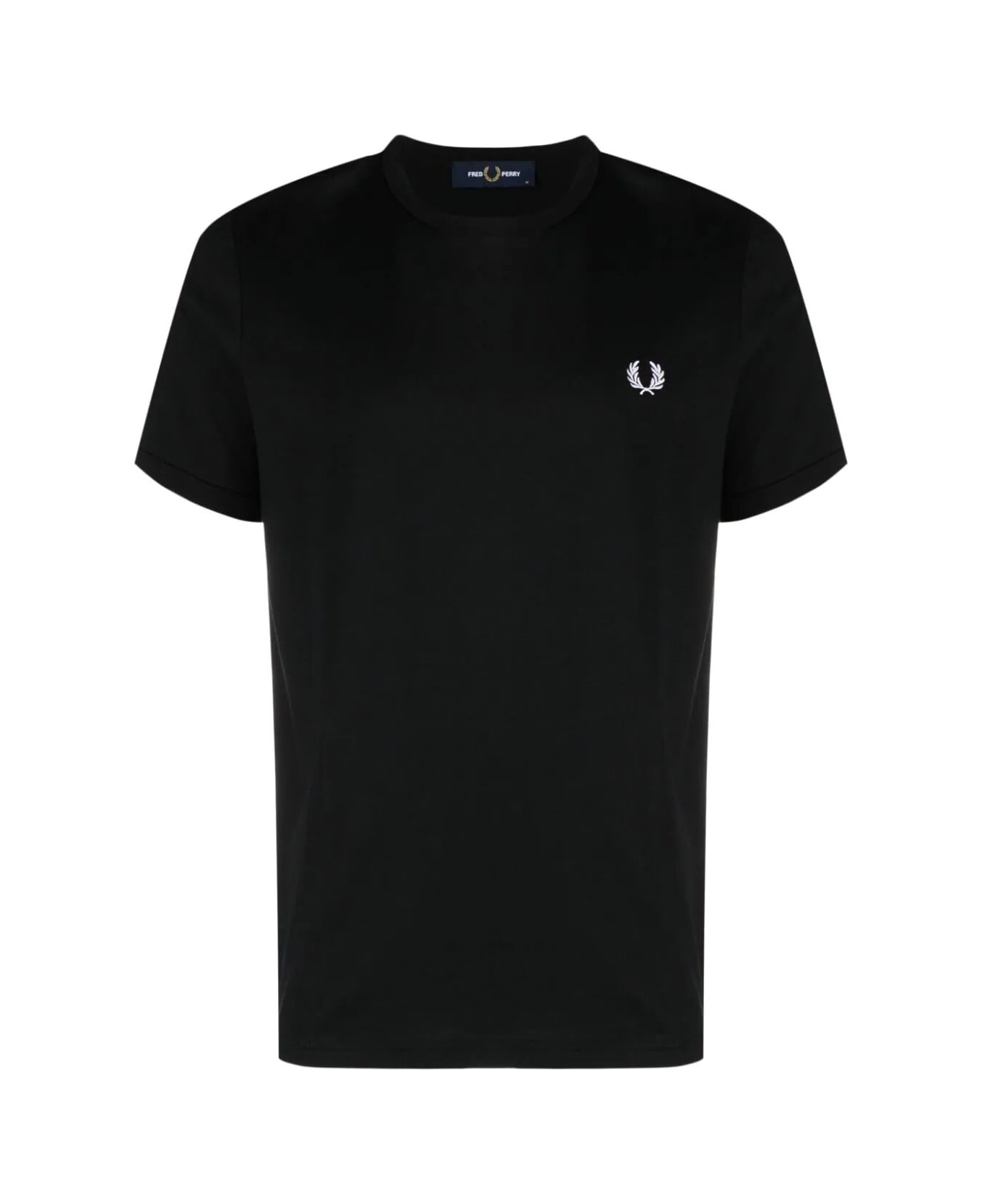 Fred Perry Fp Ringer T-shirt - Black