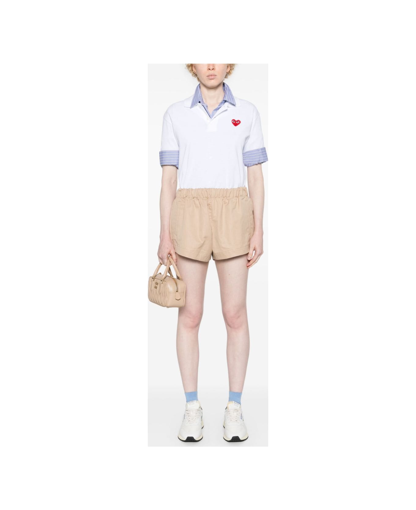 Comme des Garçons Cotton Polo Shirt - White