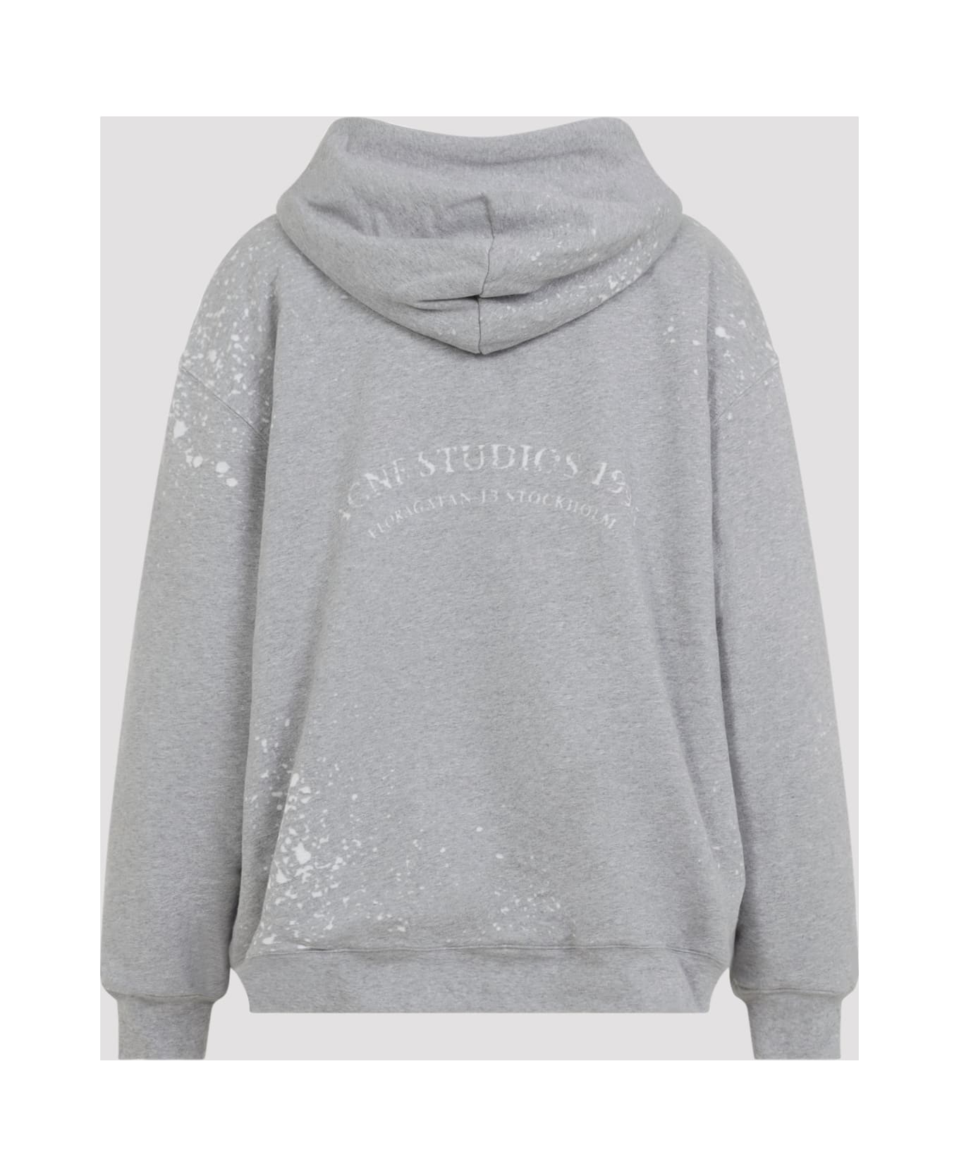 Acne Studios Cotton Hoodie - Grey Melange