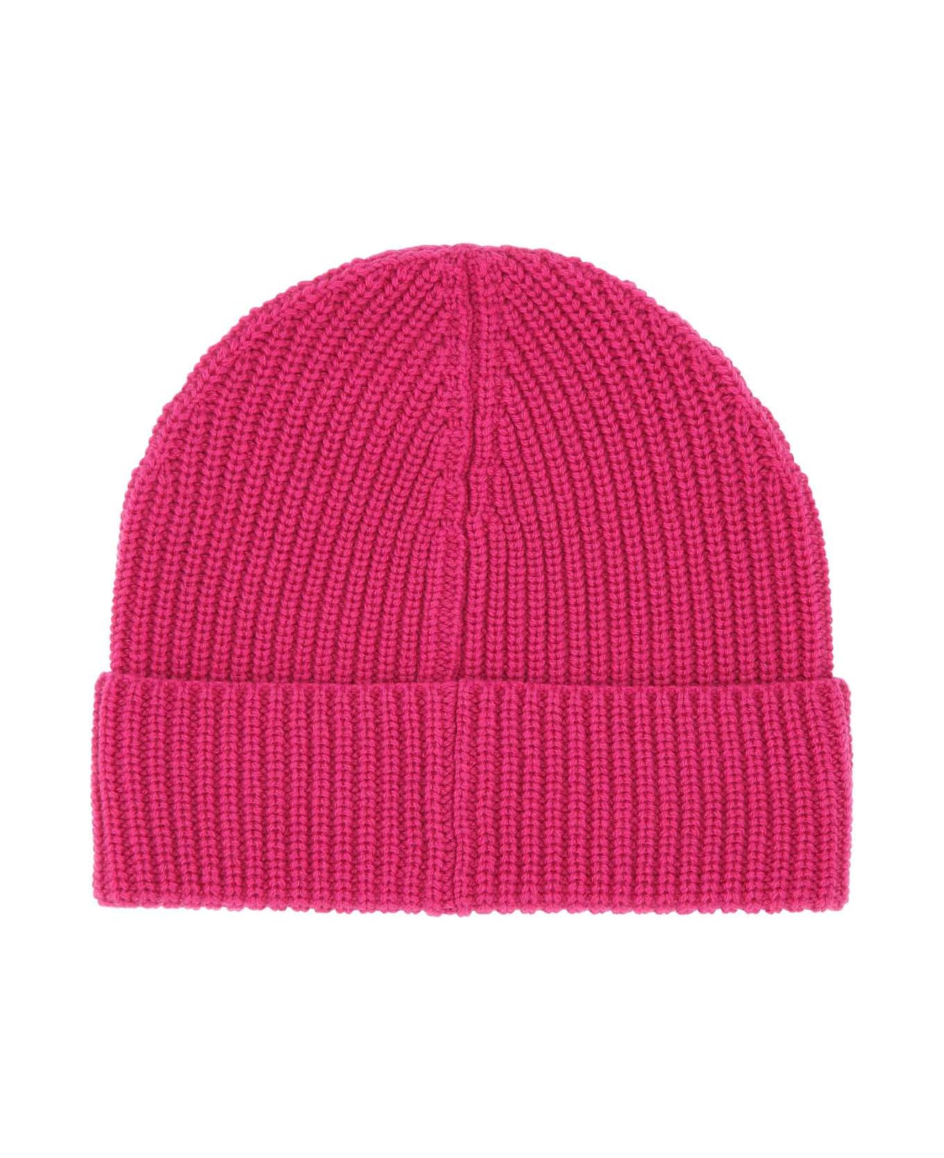 Valentino Garavani Pink Pp Cashmere Beanie Hat - UWT 帽子