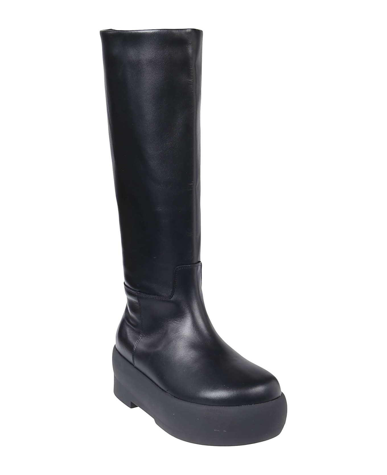 GIA BORGHINI Chunky Sole Tubolat Boots - Black