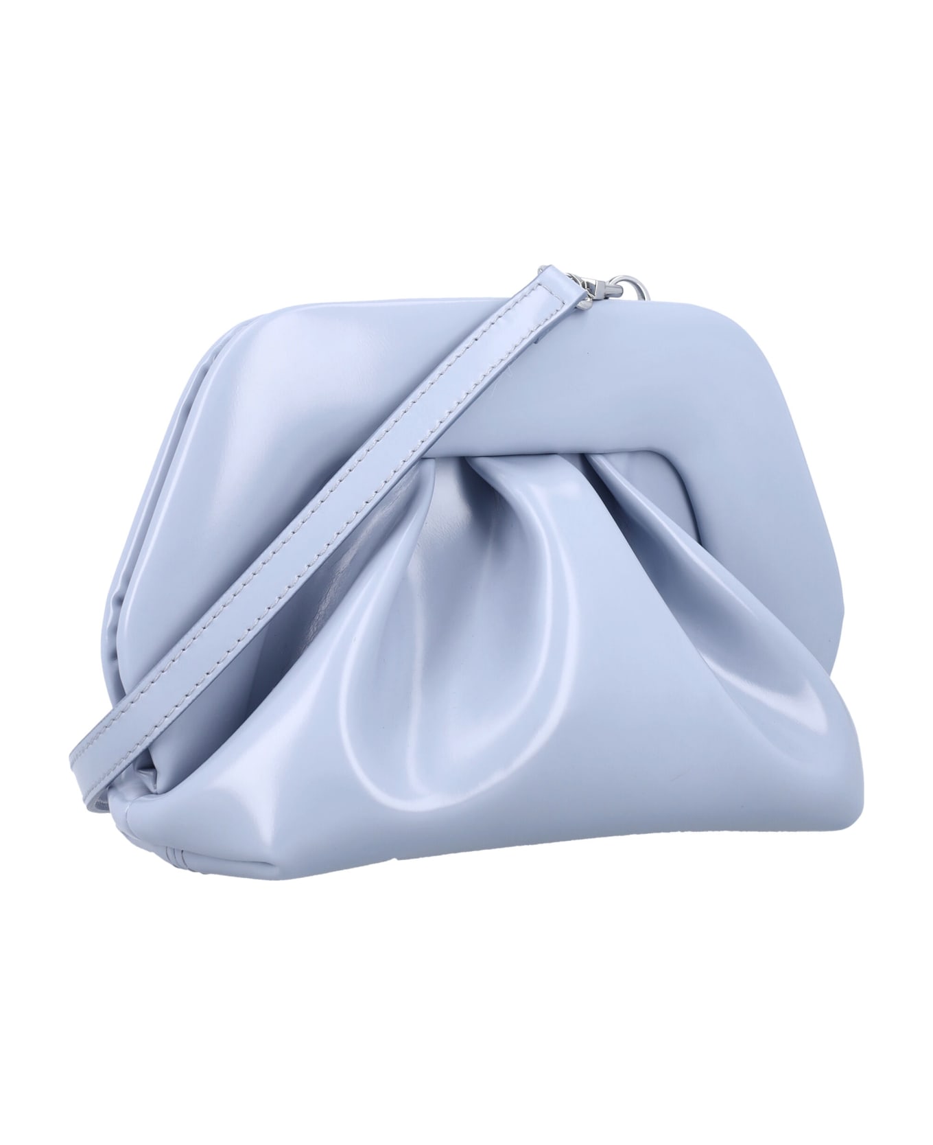 THEMOIRè Gea Vegan Fabric Clutch - DUSTY BLUE