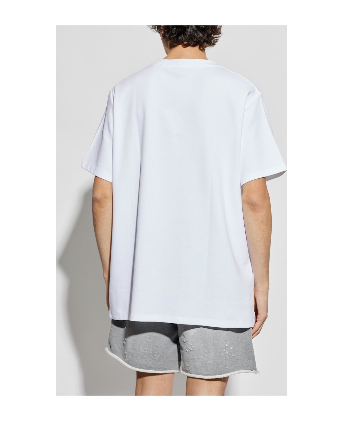 Balmain T-shirt With Logo - Gab Blanc Noir